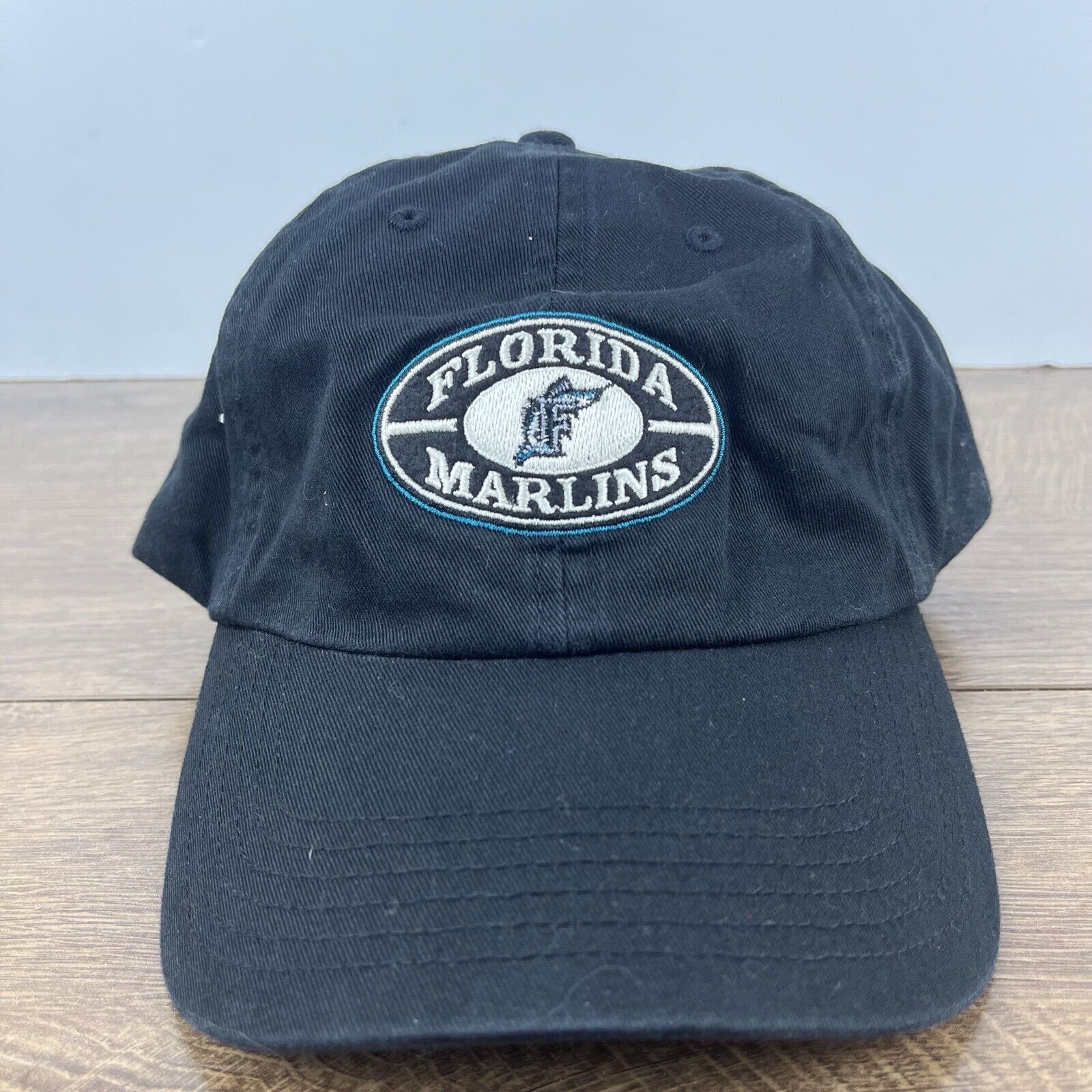 Other Florida Marlins MLB Hat Black Florida Hat Adjustable Black A Size ONE SIZE - 2 Thumbnail