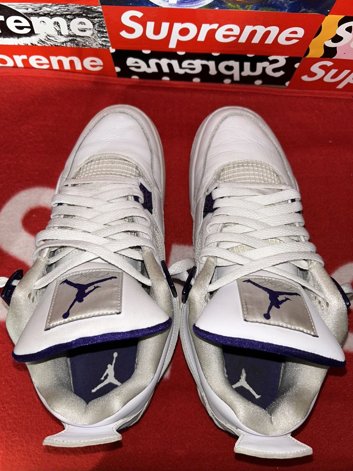 Jordan Brand Jordan 4 Retro Purple Metallic CT8527-115 size 12 Size US 12 / EU 45 - 4 Thumbnail