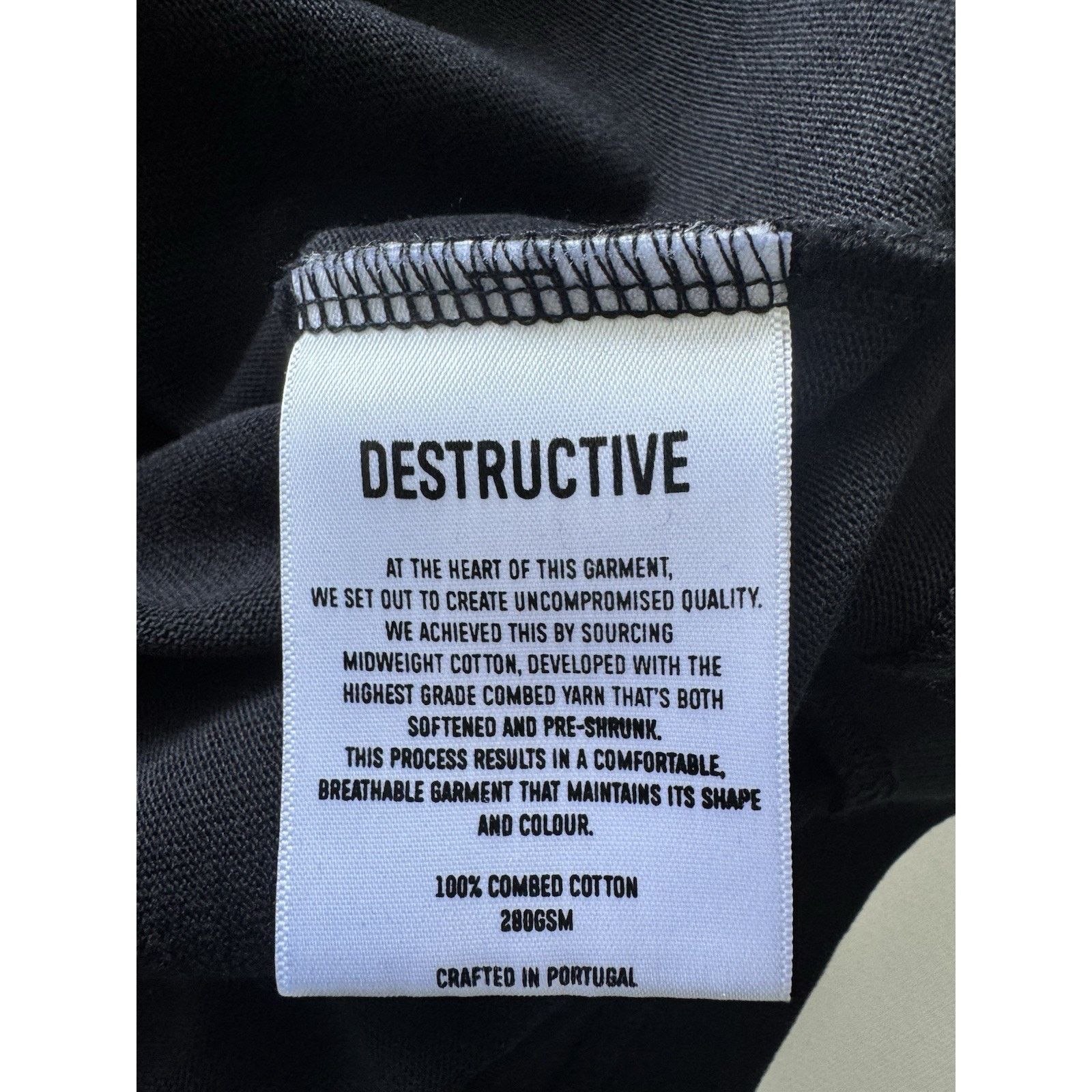 Other UK Destructive Cropped T-Shirt - Black L Size US L / EU 52-54 / 3 - 7 Thumbnail