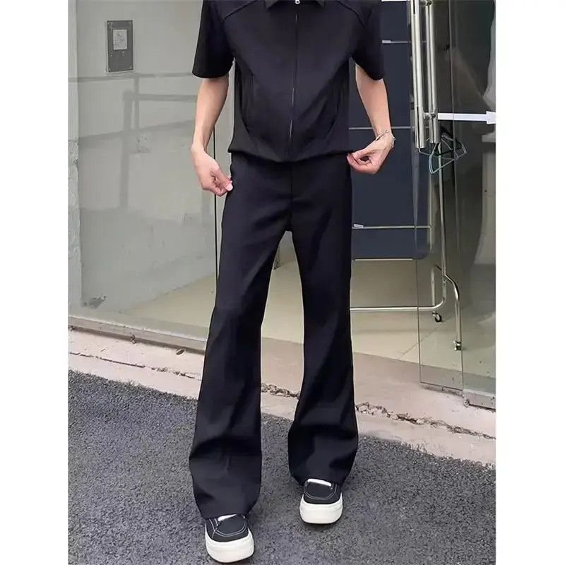 Japanese Brand Retro loose straight leg micro flared jeans Size US 30 / EU 46 - 1 Thumbnail