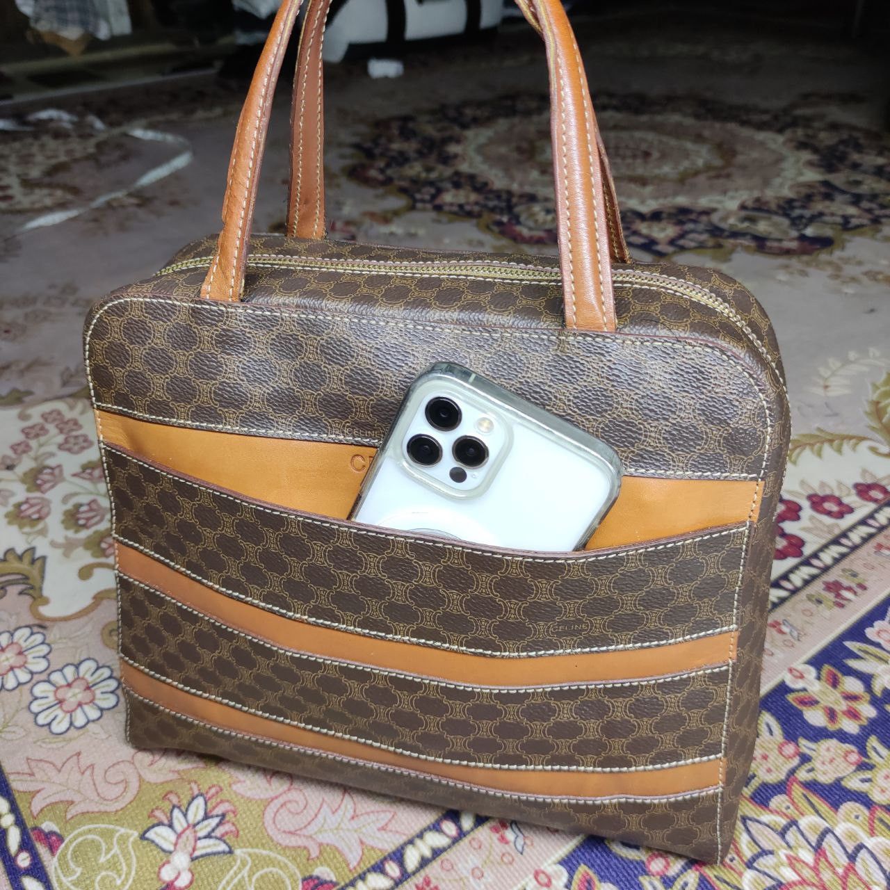 Celine Vintage CELINE Monogram HandBag Size ONE SIZE - 8 Thumbnail