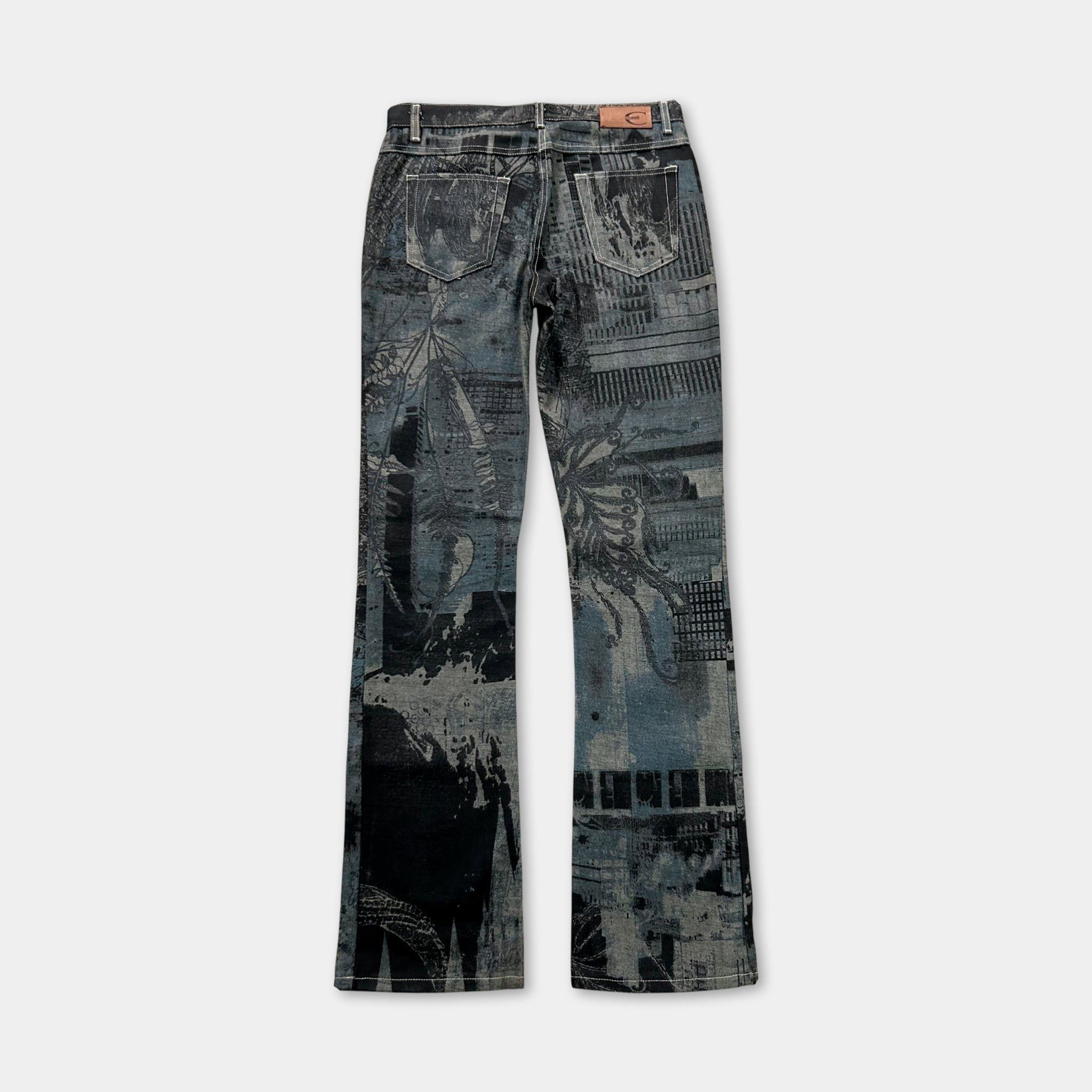 Just Cavalli Just Cavalli 2000's City Pattern Black Pants Size 28" / US 6 / IT 42 - 4 Thumbnail