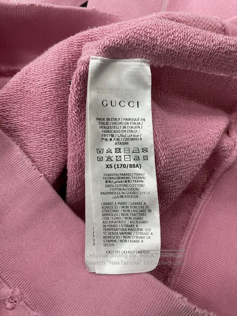 Gucci Gucci Pink old hole design cat letter sweatshirt Size XS / US 0-2 / IT 36-38 - 5 Thumbnail