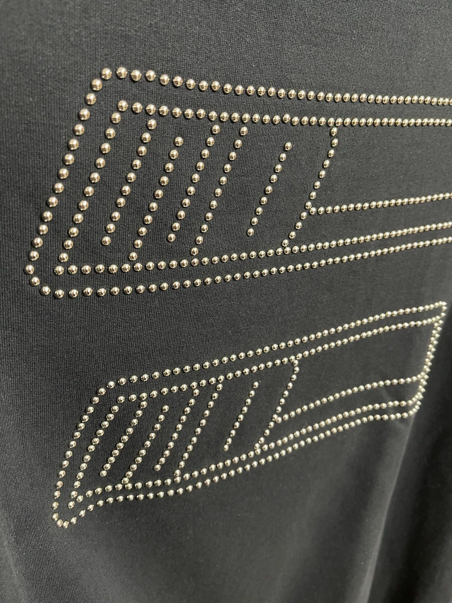 WE11DONE We11done Rivet Logo Wide Boatneck Fleece Sweatshirt (XS/S/M) Size US XS / EU 42 / 0 - 3 Thumbnail