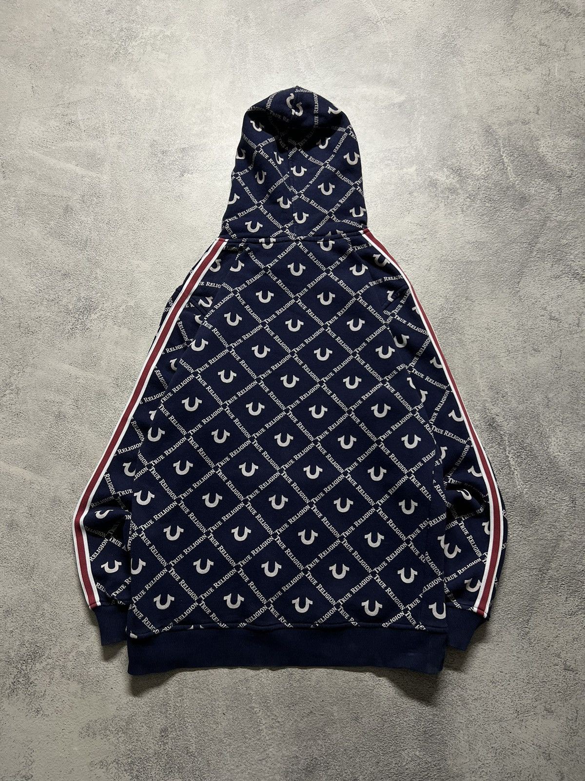 True Religion Vintage Y2K True Religion All Over Print Hoodie 00’s Size US M / EU 48-50 / 2 - 6 Thumbnail