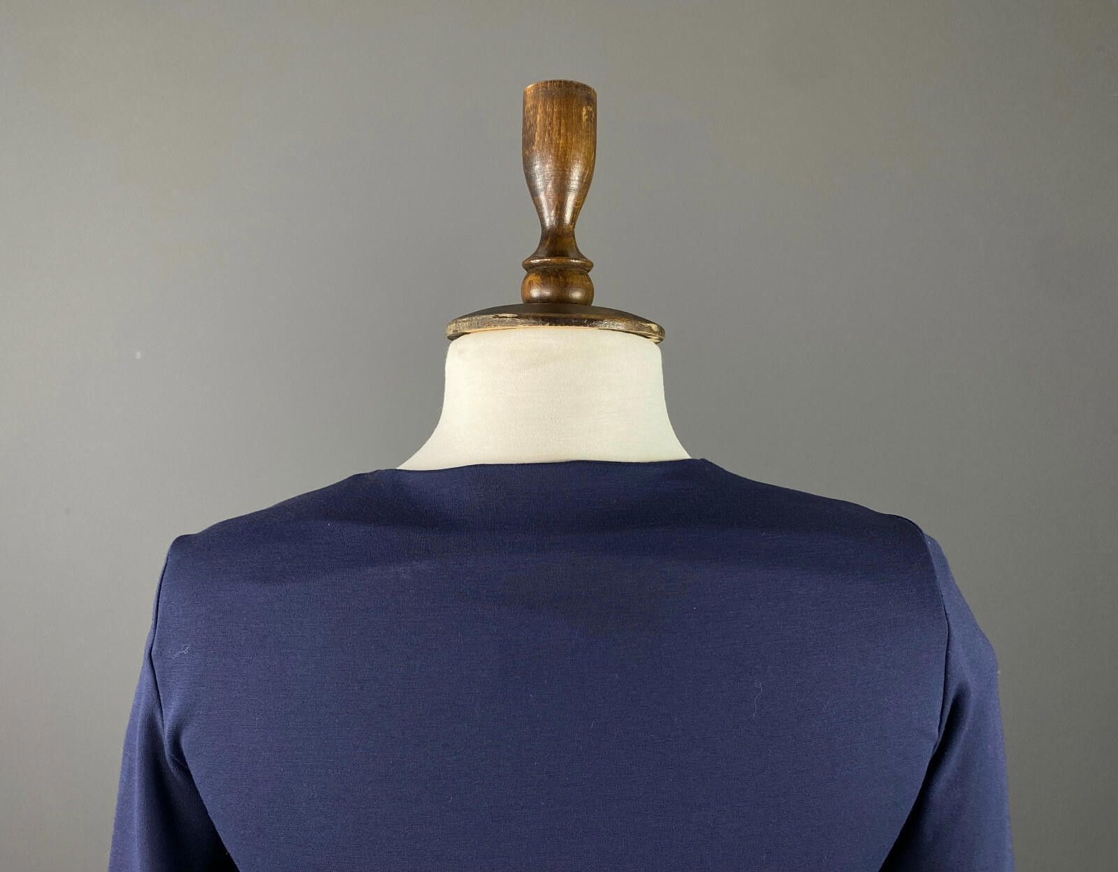 Cos Cos Navy Blue Long Sleeve Bodycon A-Line Midi Dress Size S Size S / US 4 / IT 40 - 6 Thumbnail