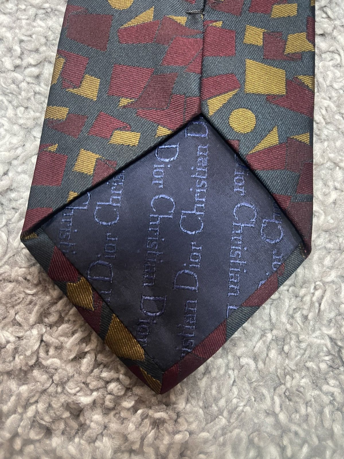 Christian Dior Monsieur Christian Dior Monsieur Vintage Abstract Tie Size ONE SIZE - 4 Thumbnail
