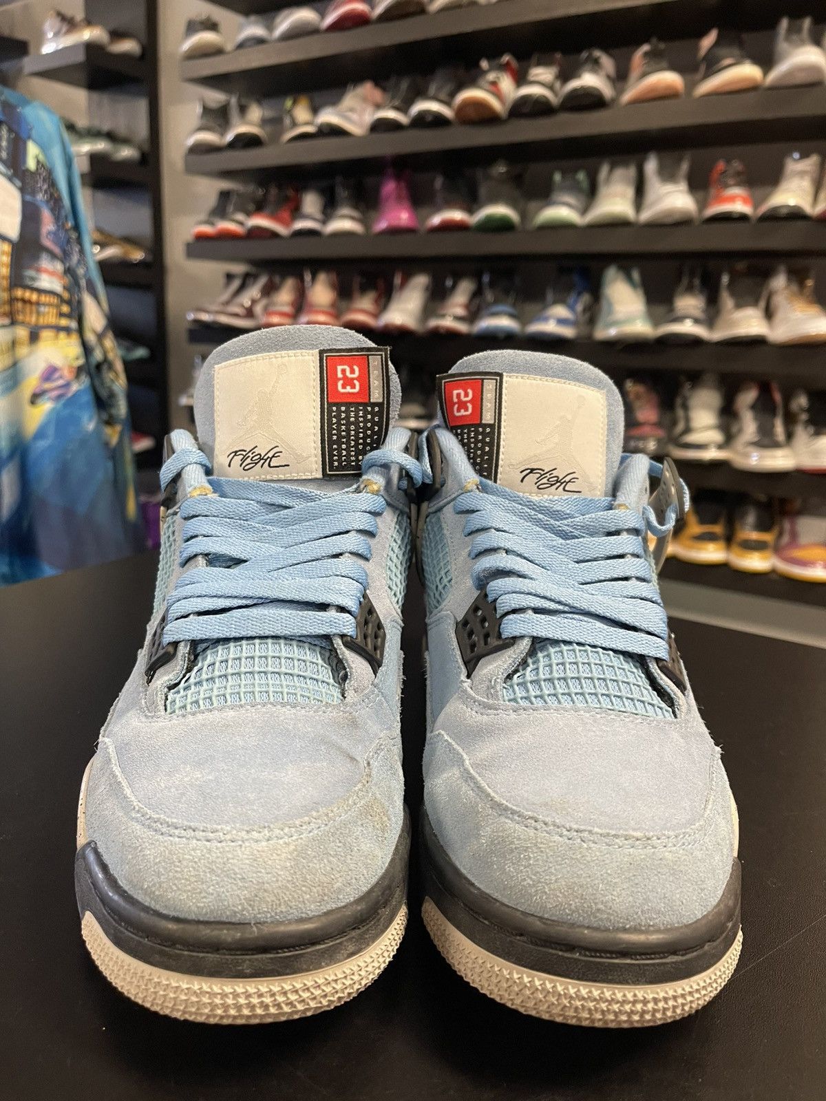 Jordan Brand Size 10.5 - Jordan 4 University Blue Used No Box! Size US 10.5 / EU 43-44 - 2 Thumbnail