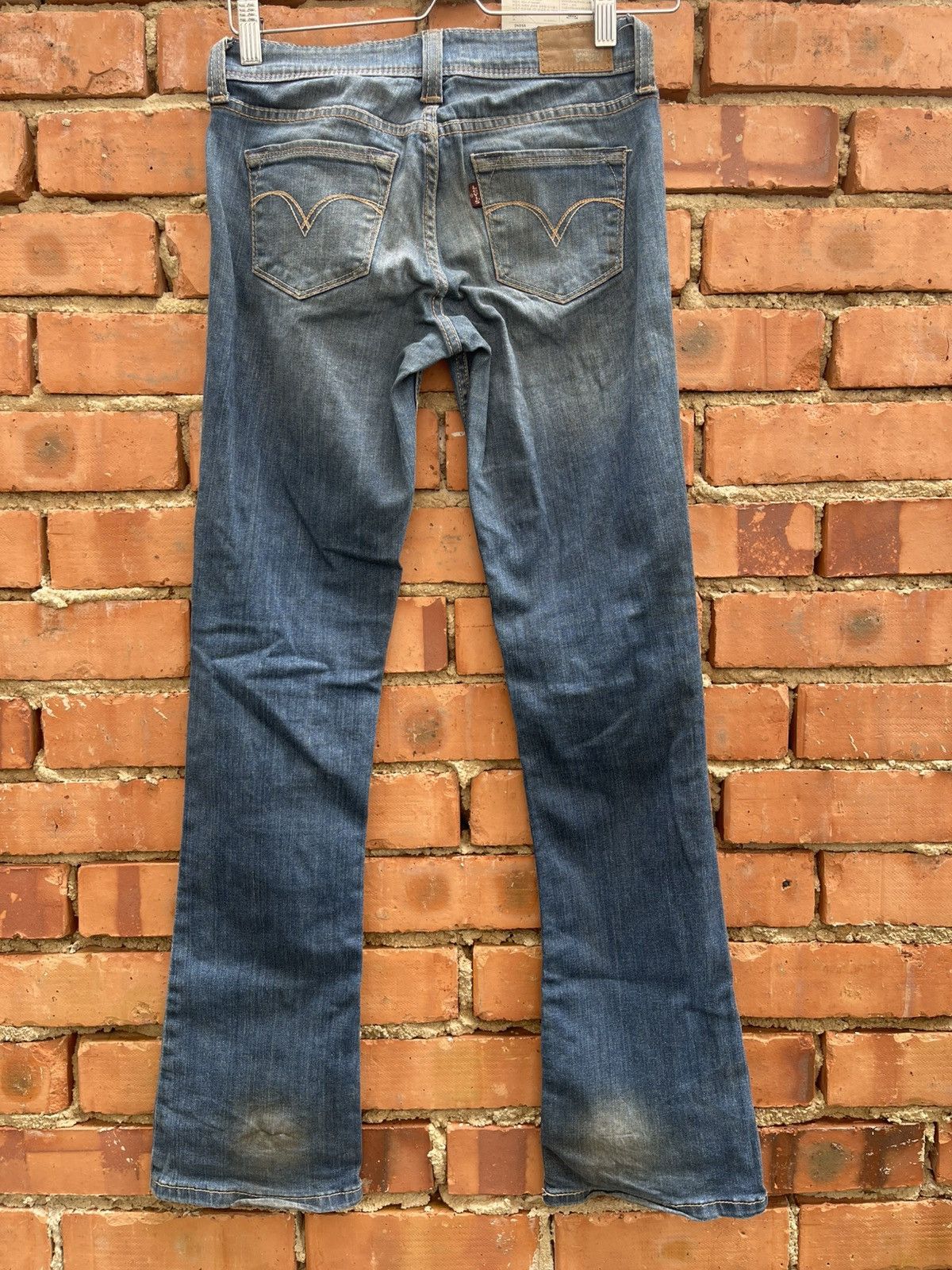 Levi's M Levi’s Flared Bootcut Demi Curve Denim Jeans dirty look Size 28" / US 6 / IT 42 - 5 Thumbnail