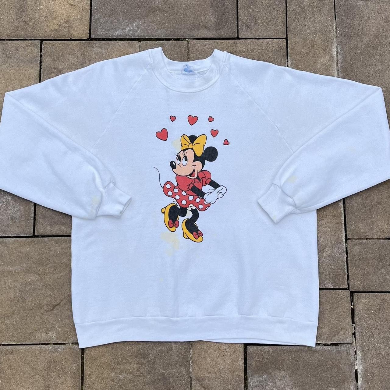 Disney × Mickey Mouse × Vintage Vintage Disney Minnie Mouse Cartoon Crewneck Sweatshirt Size US XL / EU 56 / 4 - 1 Thumbnail