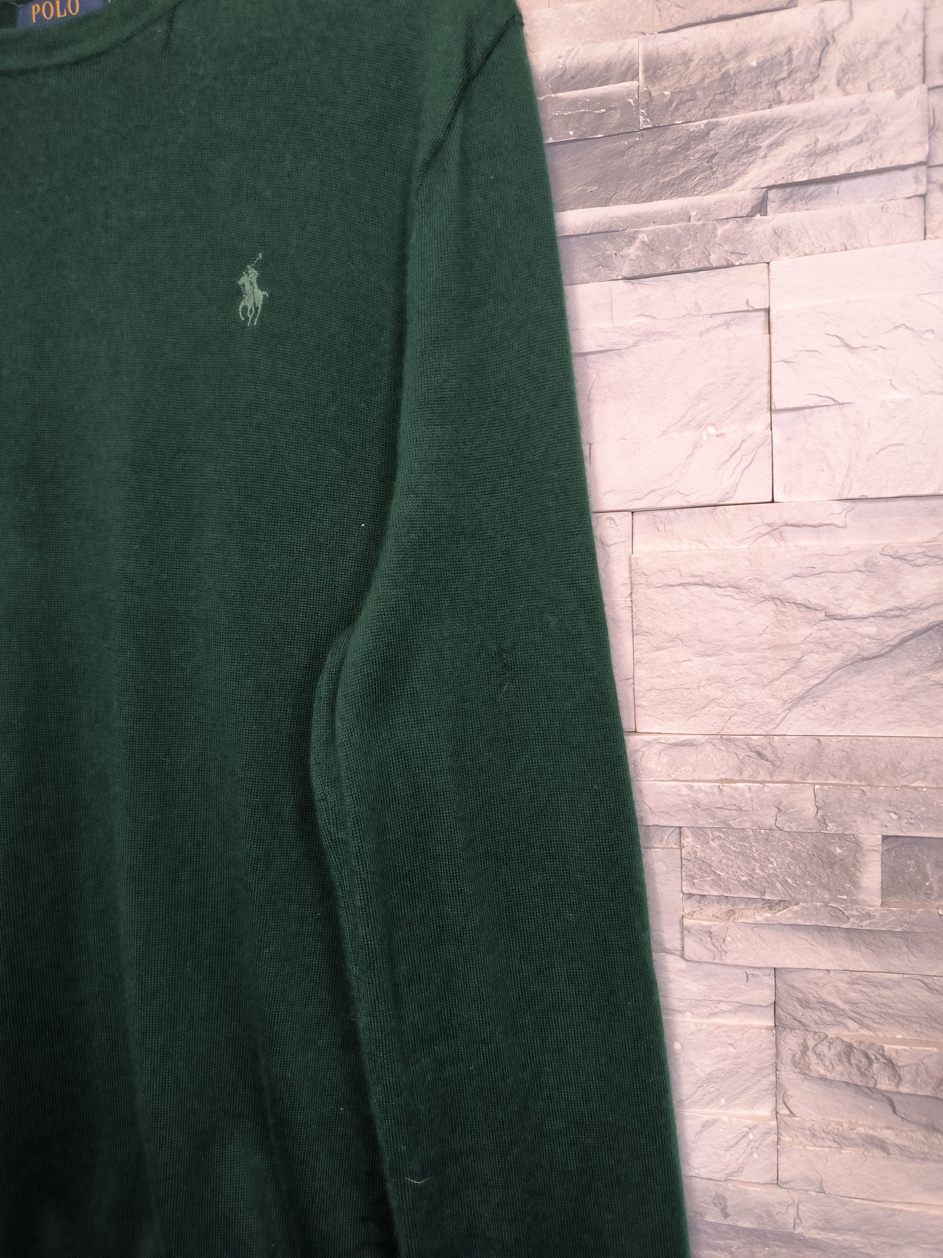 Polo Ralph Lauren Polo Ralph Lauren Wool Knitwear Sweater Logo Green Size US L / EU 52-54 / 3 - 5 Thumbnail