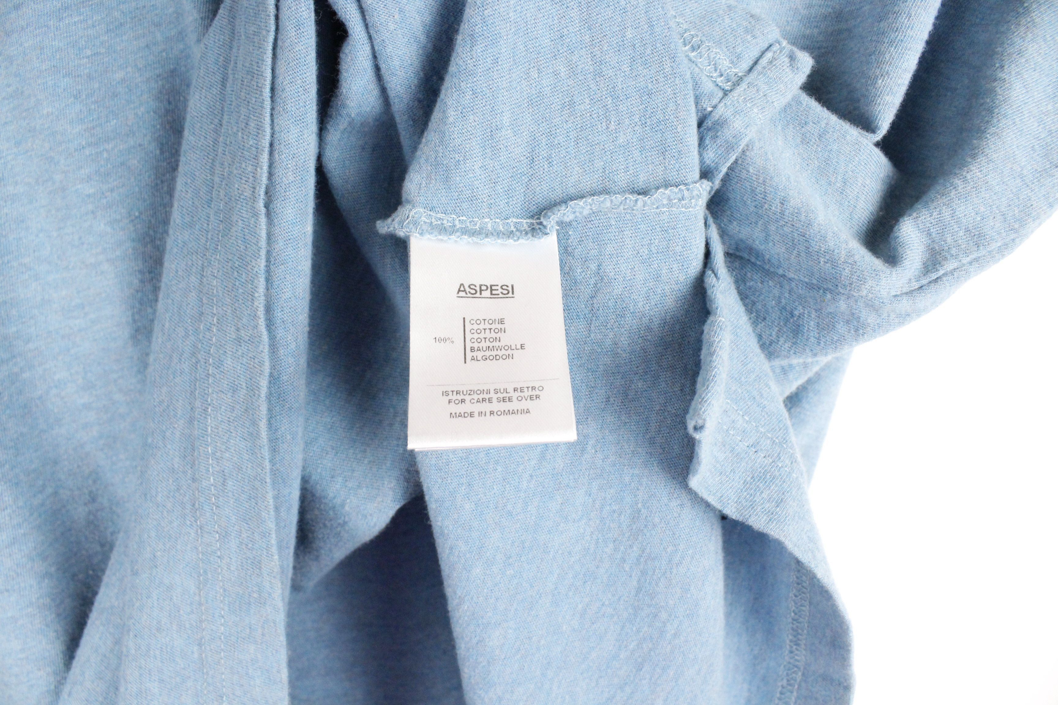 Aspesi Aspesi Turquoise Melange Polo Shirt Size US M / EU 48-50 / 2 - 8 Thumbnail