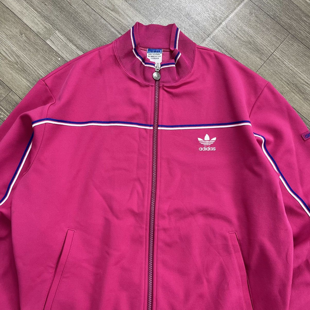 Adidas Vintage 80s Adidas Descente West Germany Tracktop Japan Size US M / EU 48-50 / 2 - 3 Thumbnail