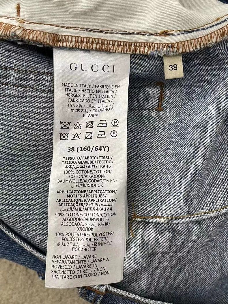 Gucci Gucci Little apple denim skirt Size 25" / US 0 / IT 36 - 4 Thumbnail