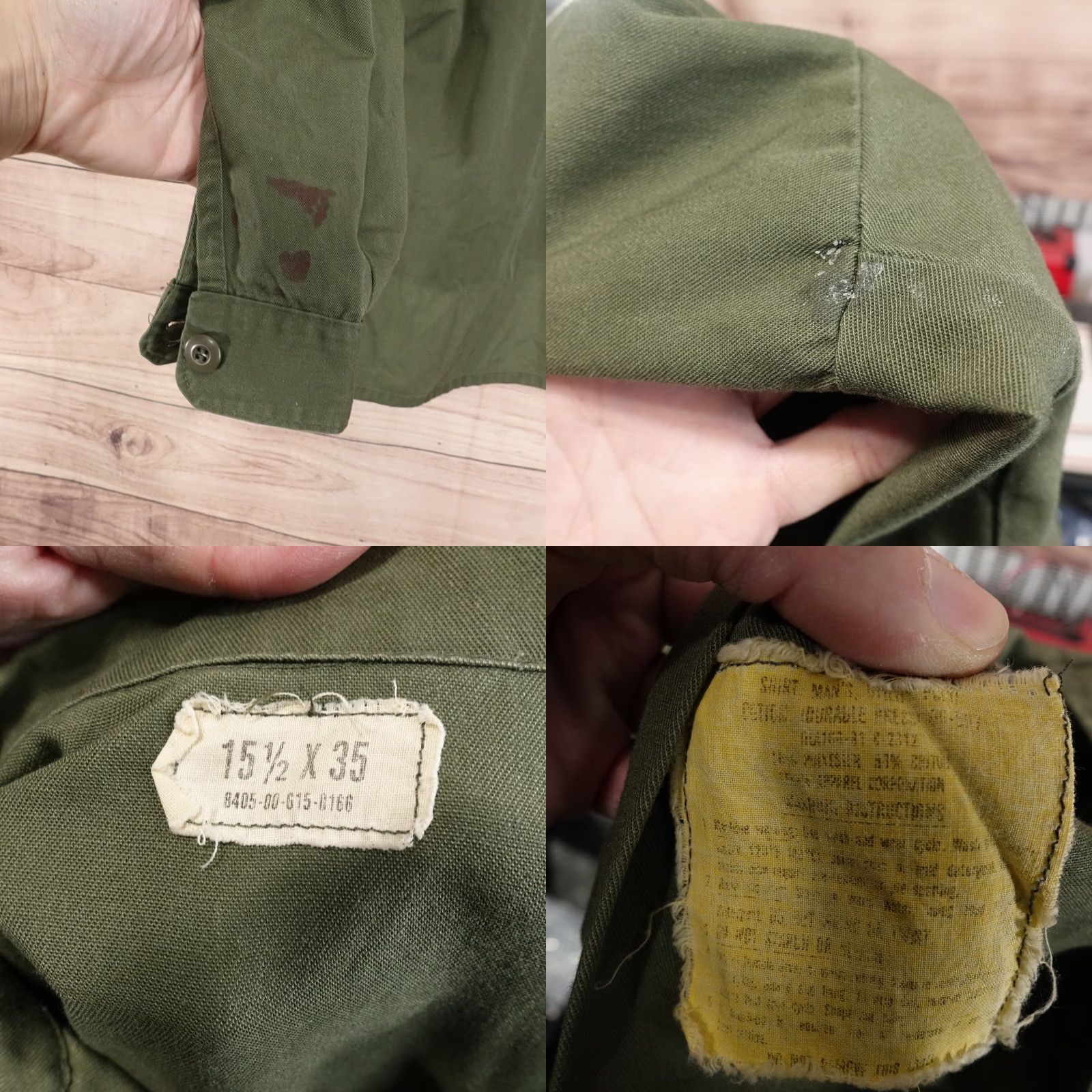 Vintage Vintage Green Cotton Button-Up Shirt Men’s 15.5 Regular Fit Casual Summer 2020s Size US M / EU 48-50 / 2 - 8 Thumbnail