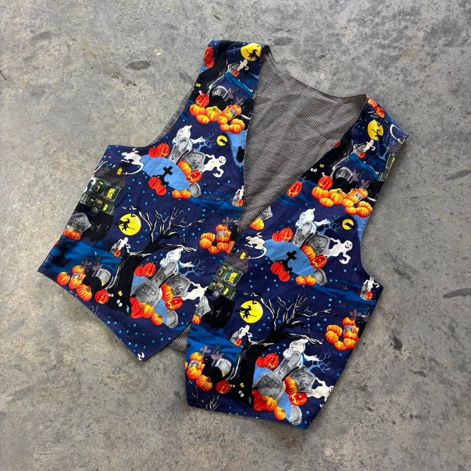 Vintage 90s Halloween Vest Size L / US 10 / IT 46 - 1 Thumbnail