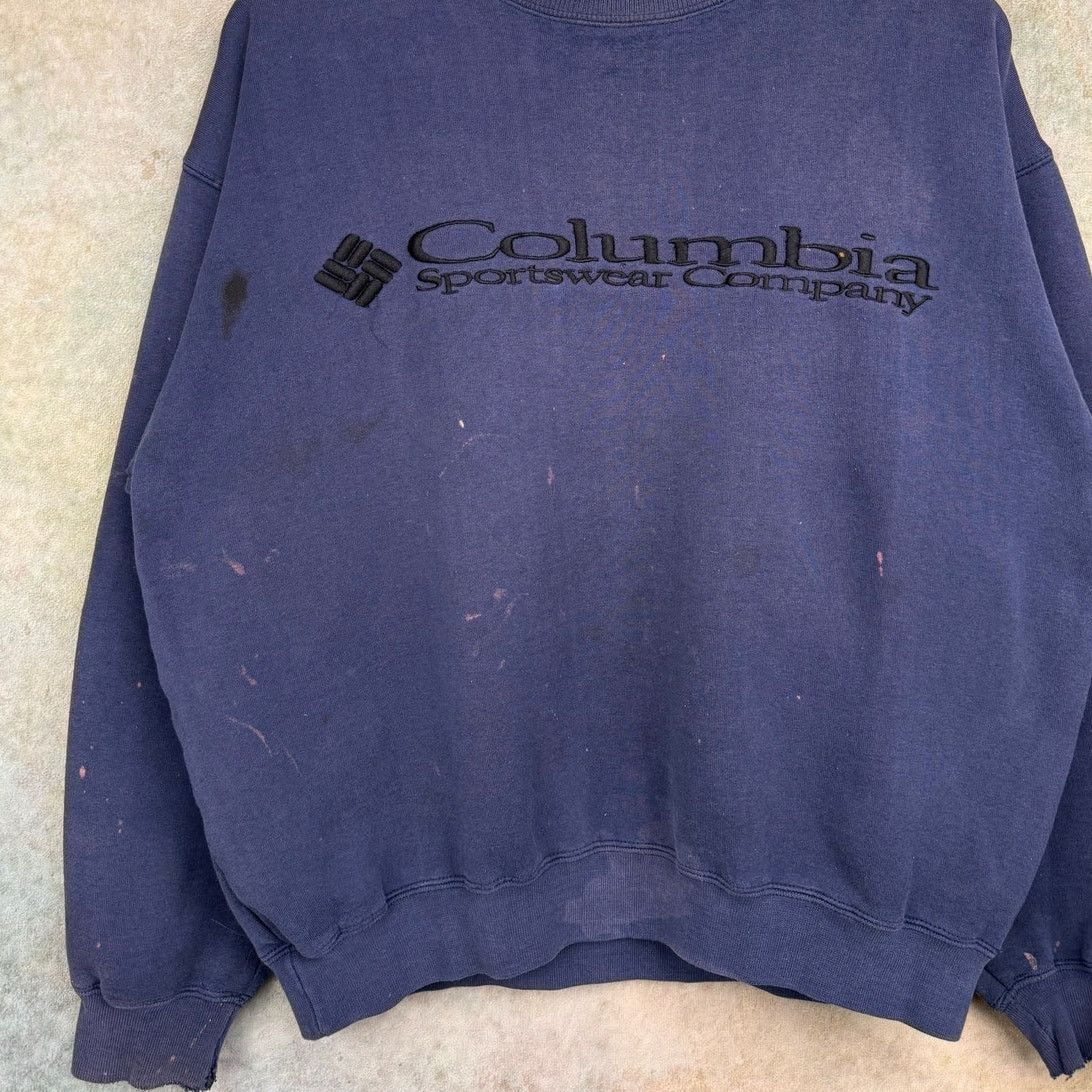 Columbia × Vintage VTG 90s Columbia Sporstwear Sweatshirt Mens Sz M Blue Size US M / EU 48-50 / 2 - 5 Thumbnail