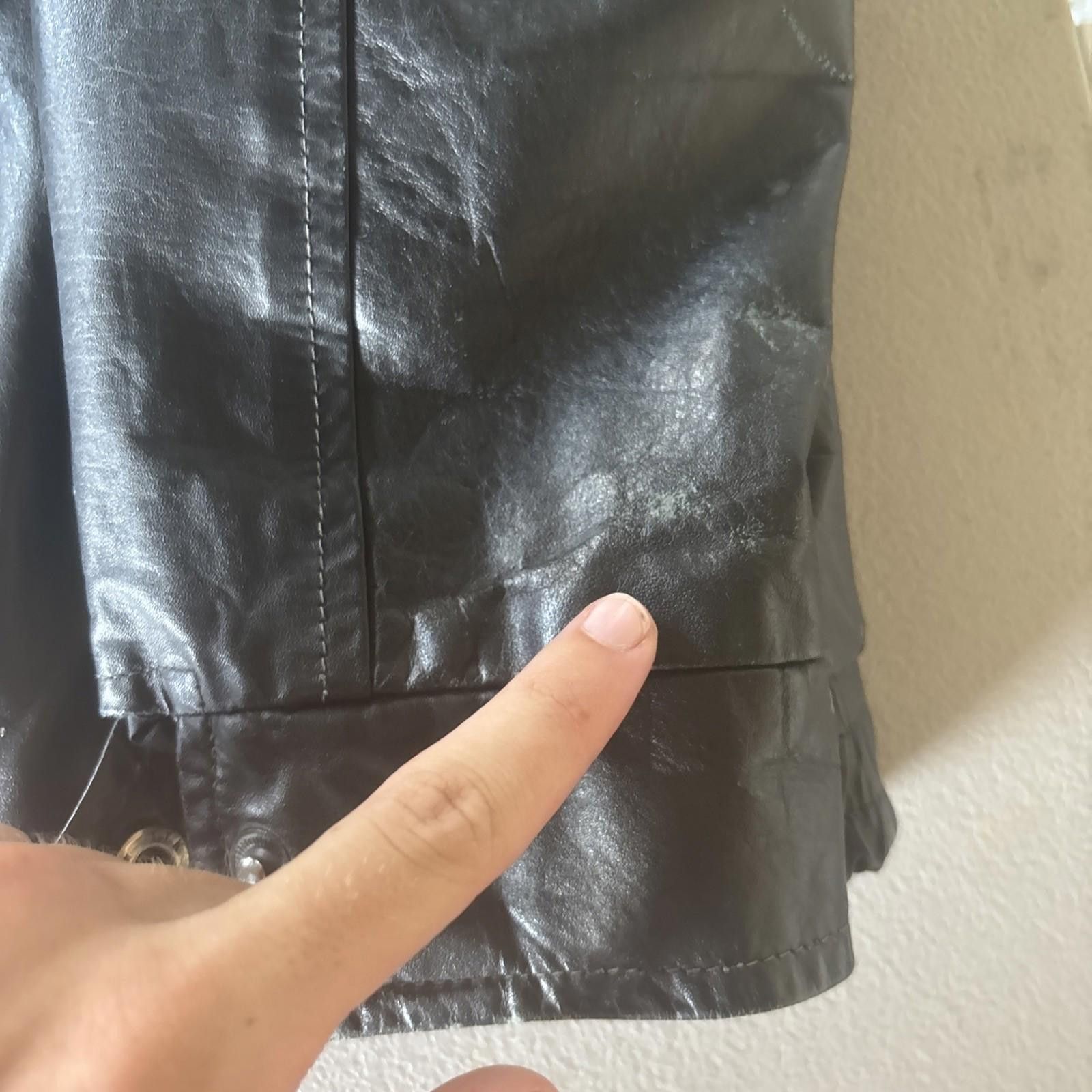 Designer Men's Jacket Genuine Leather Motorcycle Biker Black Jacket Size US L / EU 52-54 / 3 - 5 Thumbnail