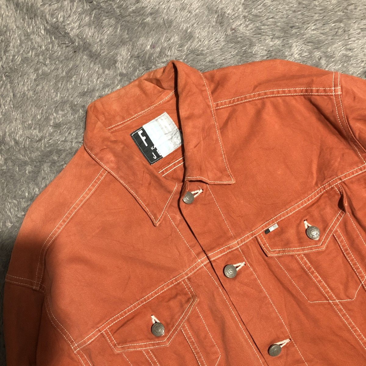 Japanese Brand × Kansai Yamamoto 🔥RARE VTG🔥 KANSAI YAMAMOTO CROPTED DENIM JACKET MAN Size US L / EU 52-54 / 3 - 4 Thumbnail