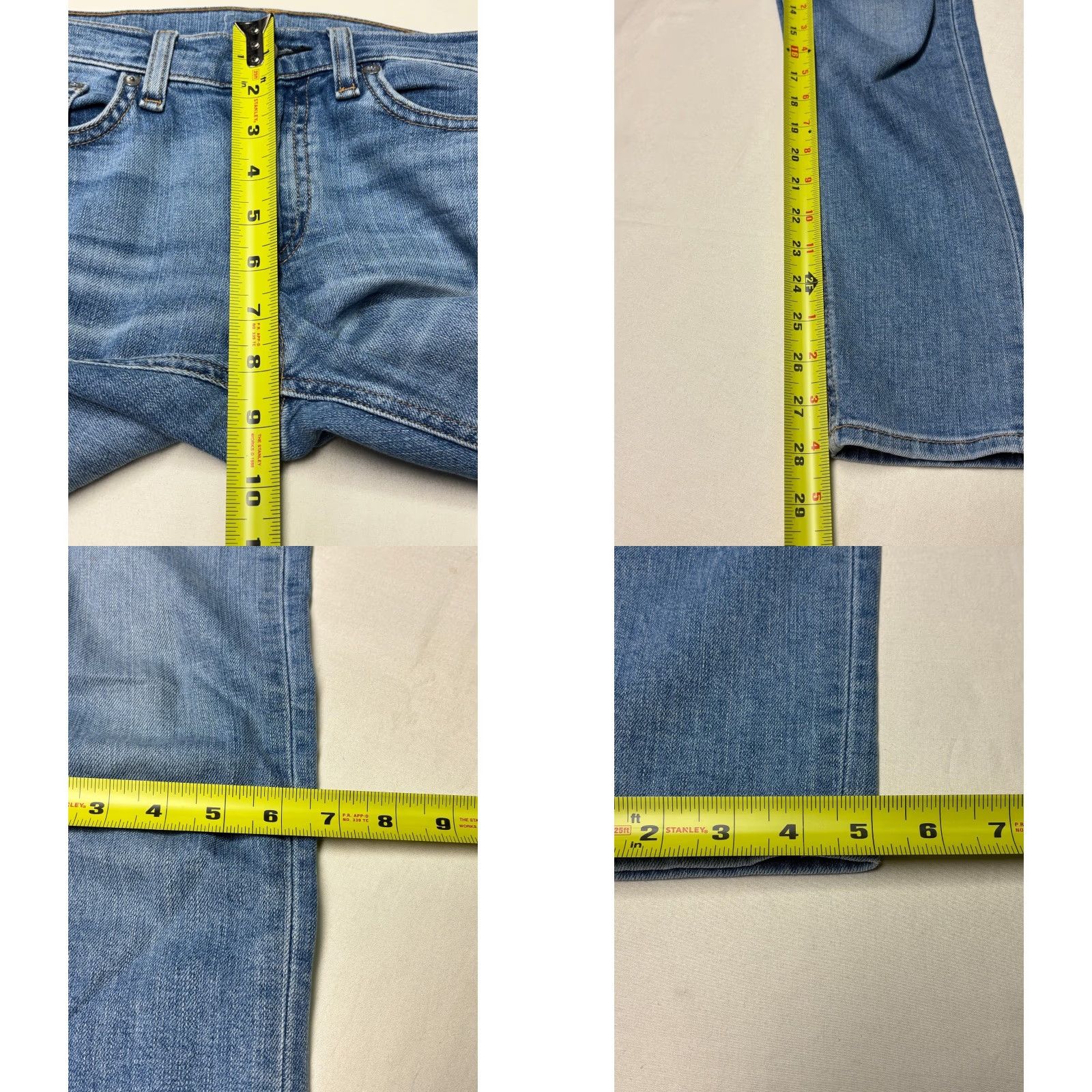 Rag & Bone Rag & Bone Ankle Skinny Jeans Women 24 Blue Nelly Wash Zipper 24x28 Size 42" / US 20 - 9 Thumbnail