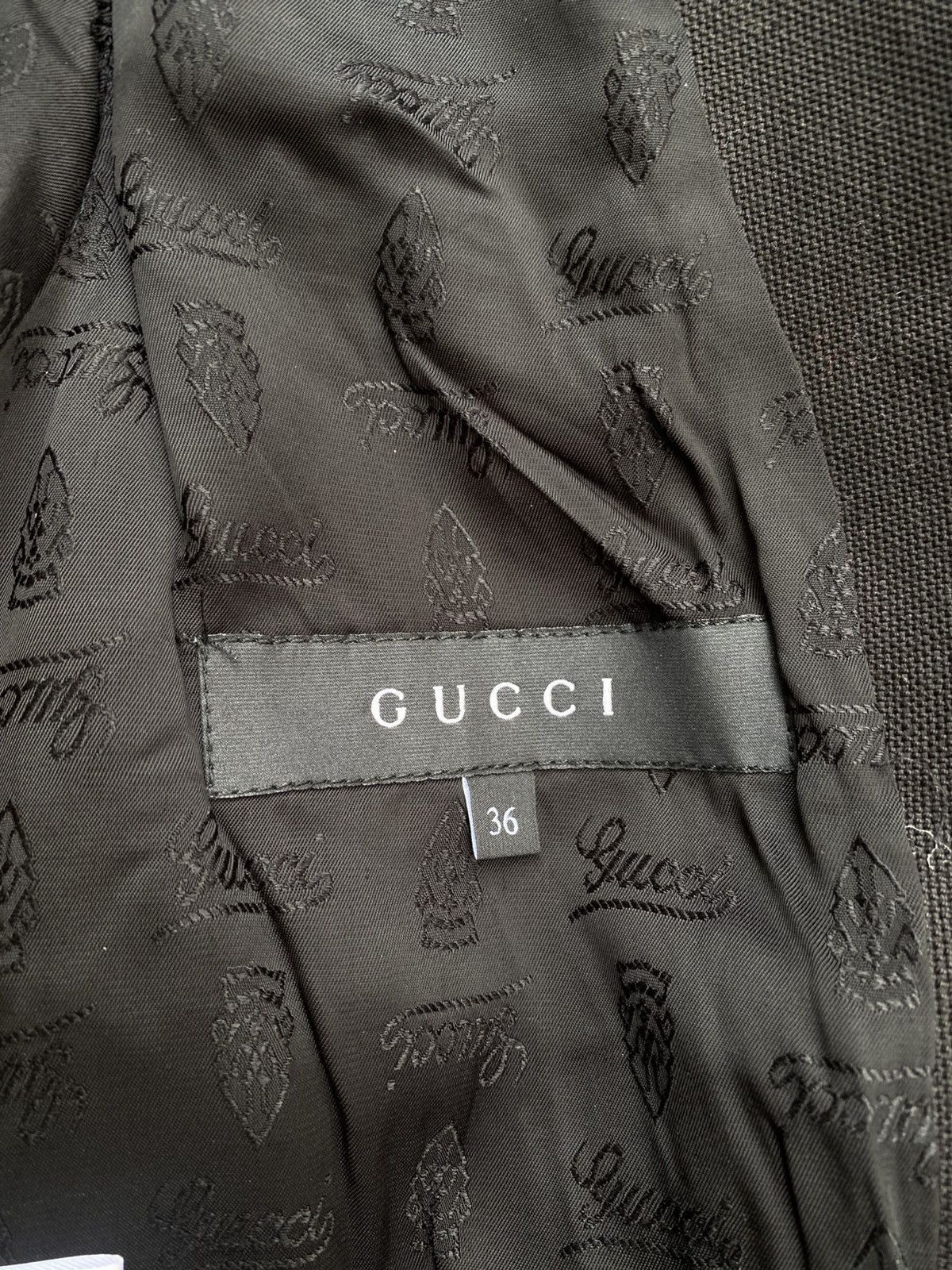 Gucci Fall 2007 Gucci- Belted Military Type Jacket Size XS / US 0-2 / IT 36-38 - 16 Thumbnail