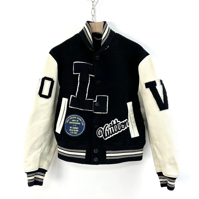 Louis Vuitton Louis Vuitton Leather Cashmere Varsity Jacket Size US L / EU 52-54 / 3 - 1 Thumbnail