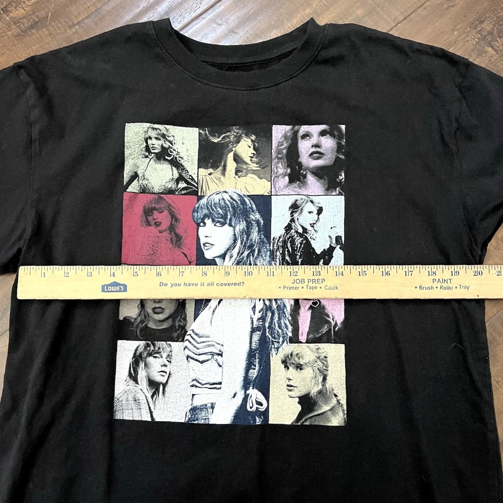 Vintage Taylor Swift The Eras Tour US Dates Official Concert Merch Black T-shirt Ladies L Large Short Sleeve Cotton Shirt Womens Size L / US 10 / IT 46 - 7 Thumbnail