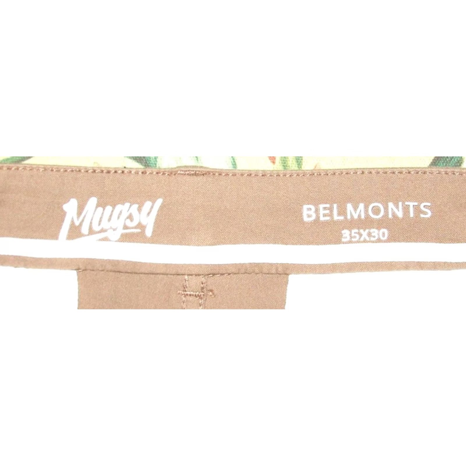 Vintage MUGSY Brown Belmonts Chino Pants 35 x 30 Mens Regular Inseam 30 XS-XXL Size US 35 - 5 Thumbnail