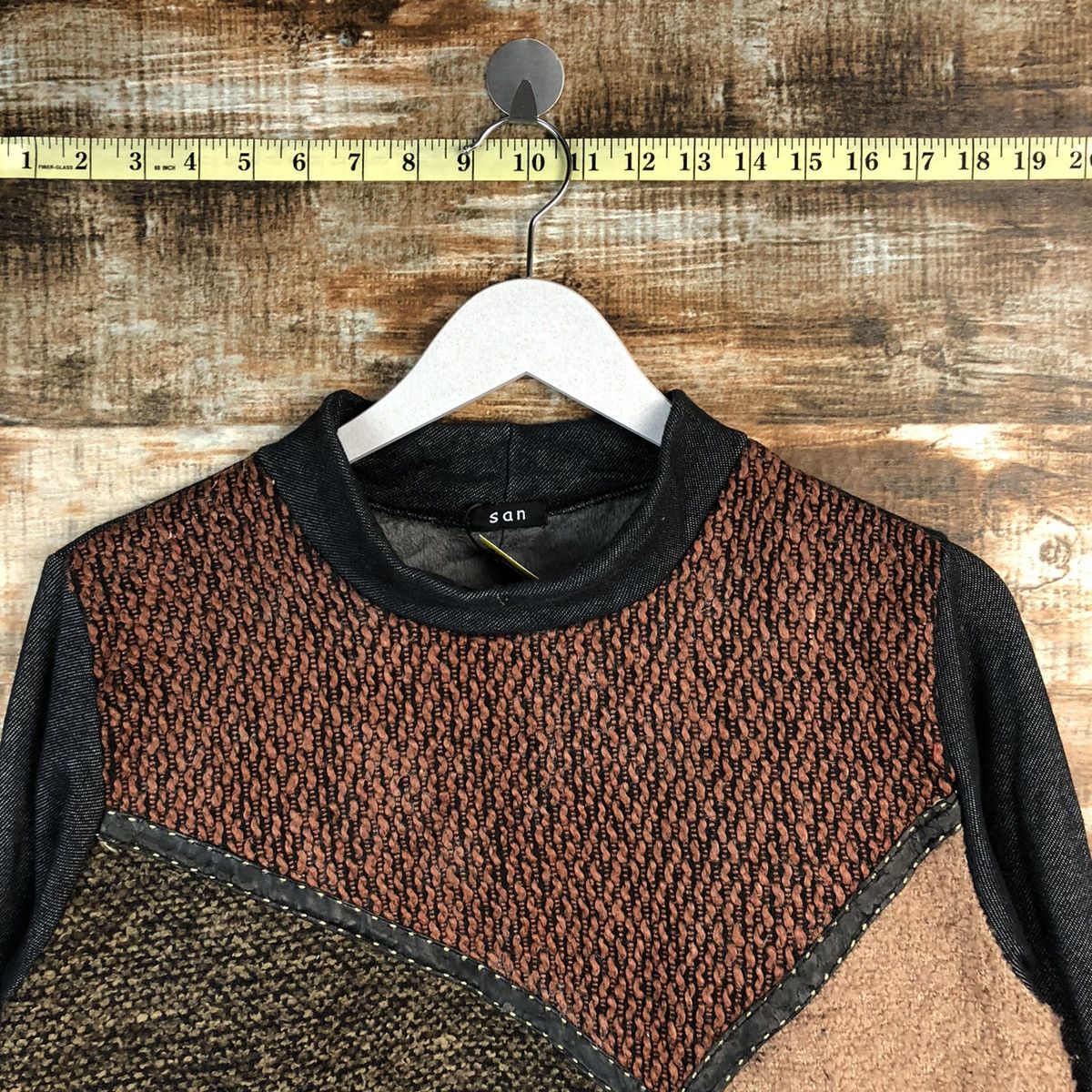 Homespun Knitwear × Japanese Brand San Brown art Knitwear #A1649 Size M / US 6-8 / IT 42-44 - 4 Thumbnail
