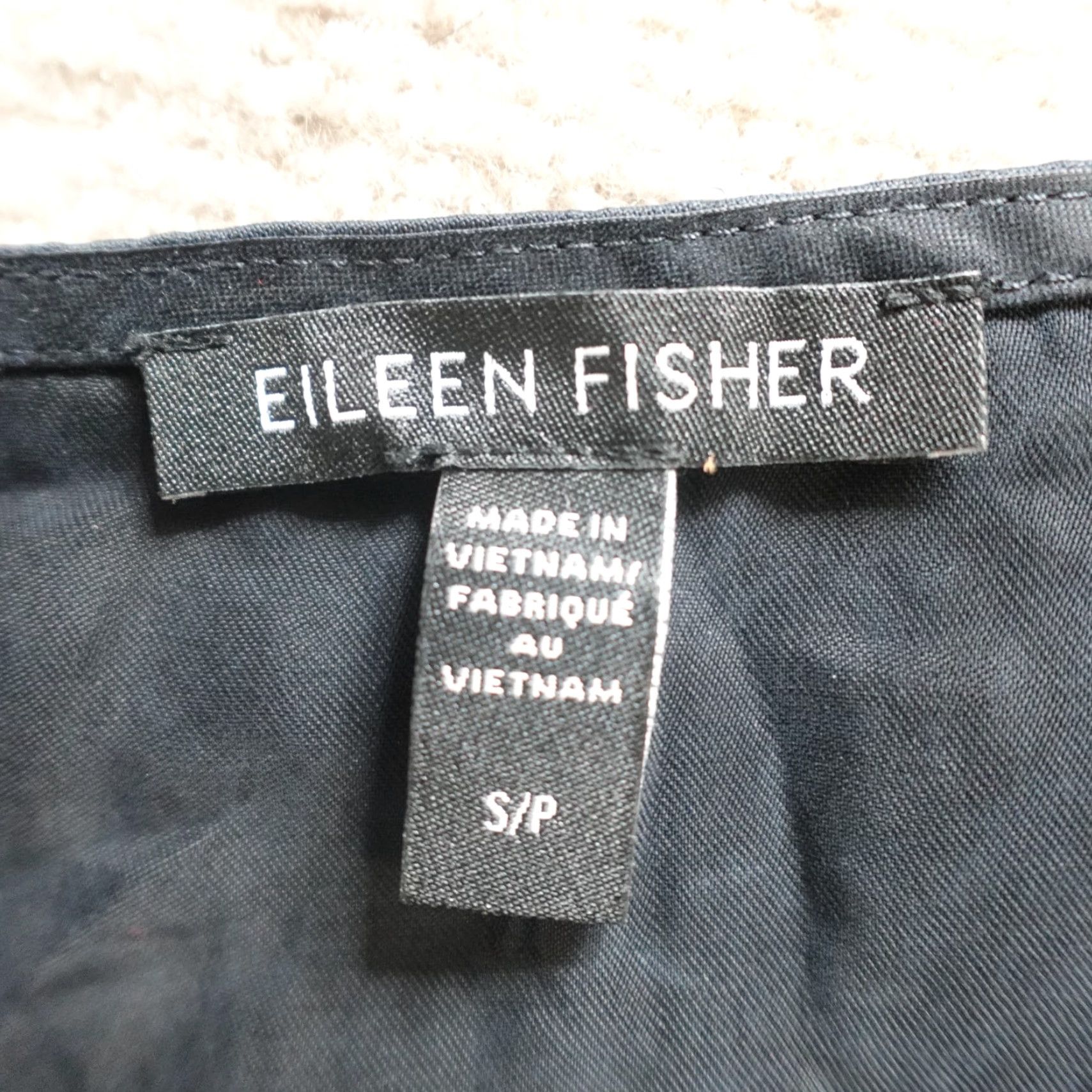 Eileen Fisher Eileen Fisher Womens Dress Small Black Solid A Line Size S / US 4 / IT 40 - 7 Thumbnail