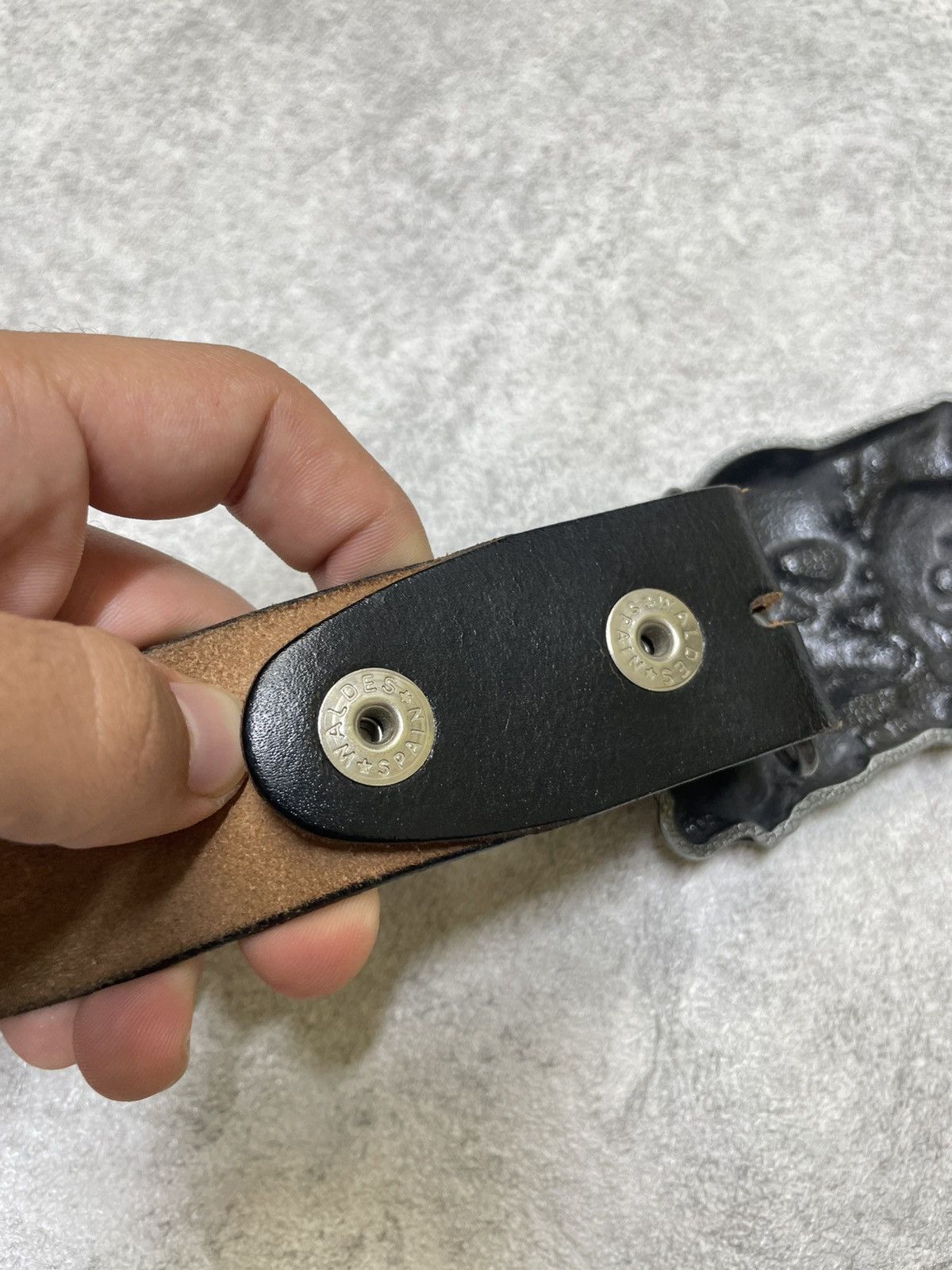 Hysteric Glamour Y2K Opium Archive Leather Belt – Skeleton Chopper Buckle Size ONE SIZE - 6 Thumbnail