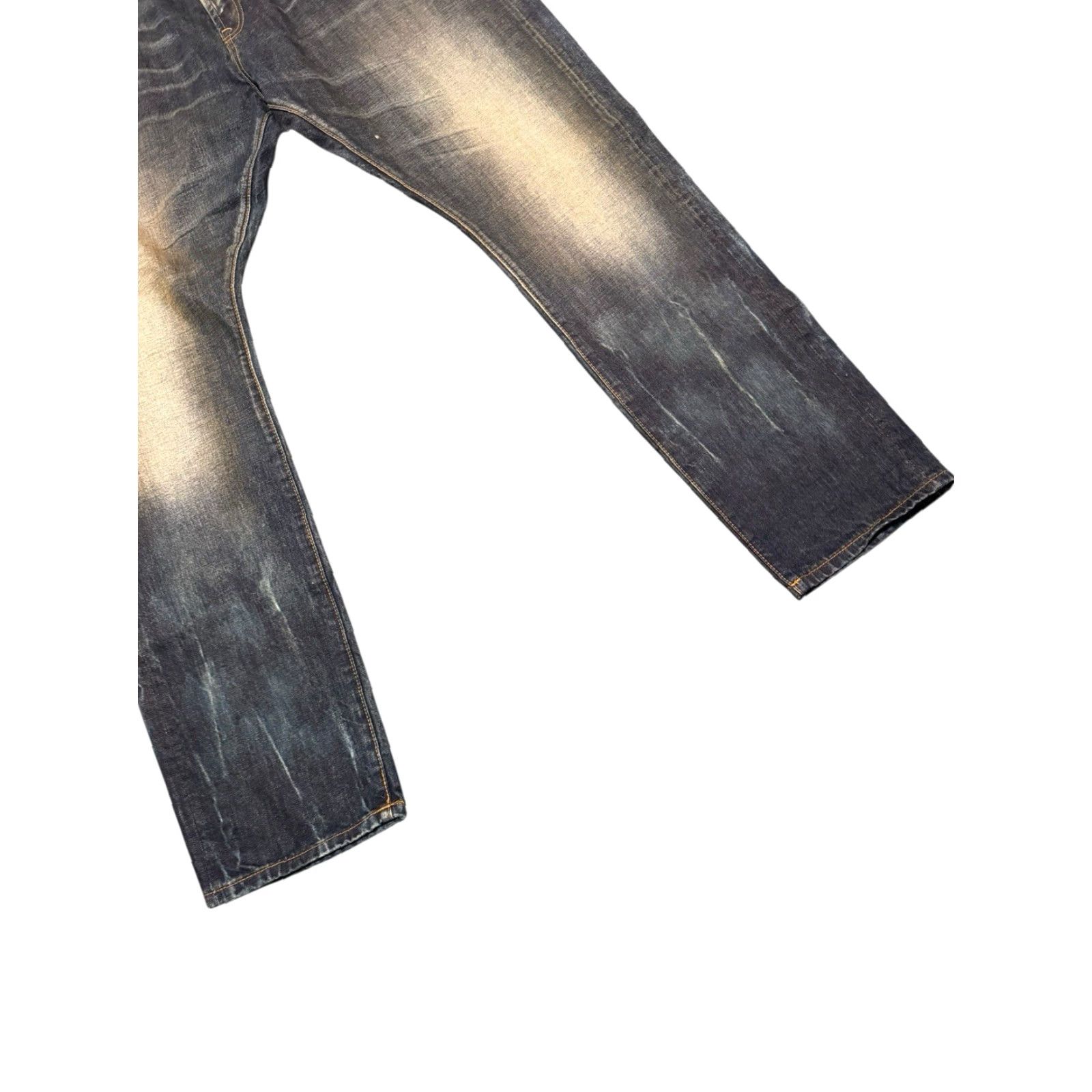 Cult Of Individuality VINTAGE CULT OF INDIVIDUALITY REBEL STRAIGHT JAPANESE SELVEDGE BLUE JEANS MENS 44X34 Size US 44 / EU 60 - 4 Thumbnail