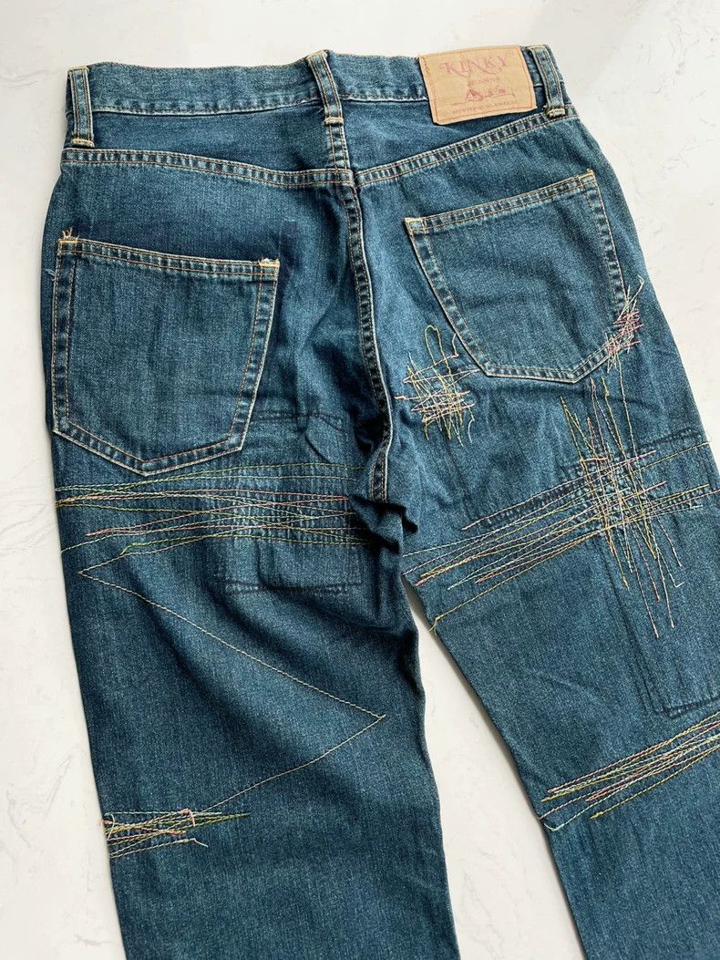 Hysteric Glamour Hysteric Glamour size os 90s Hippie Stitched Jeans 2504-Ne Size US 30 / EU 46 - 8 Thumbnail