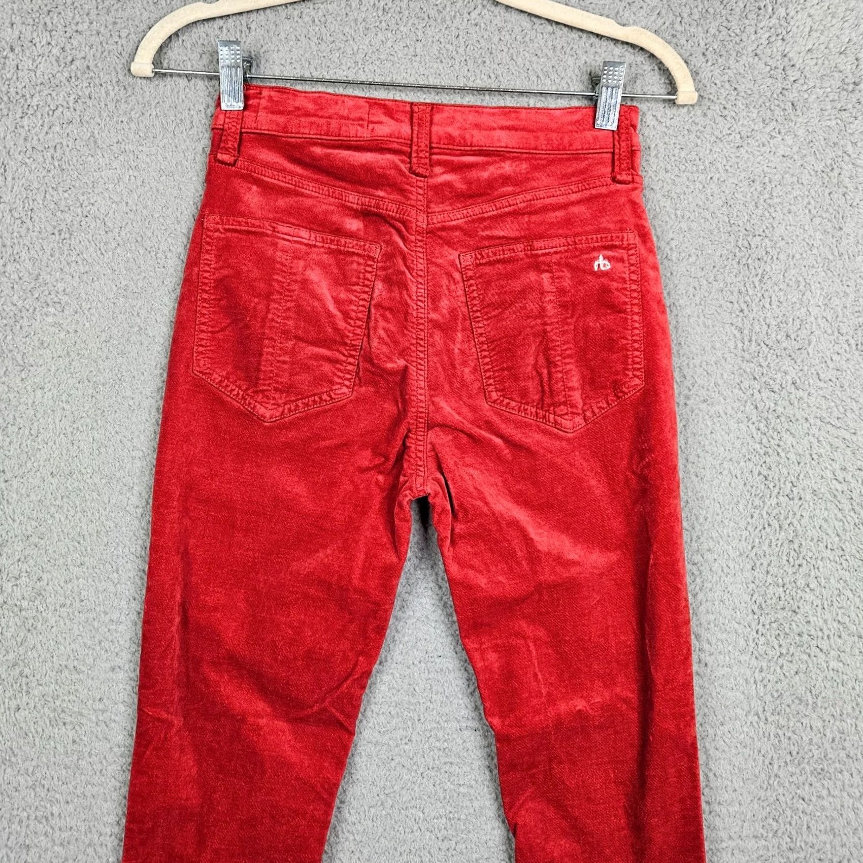 Rag & Bone rag & bone Women’s corduroy Skinny Red casual pants Size 24 Size 42" / US 20 - 3 Thumbnail