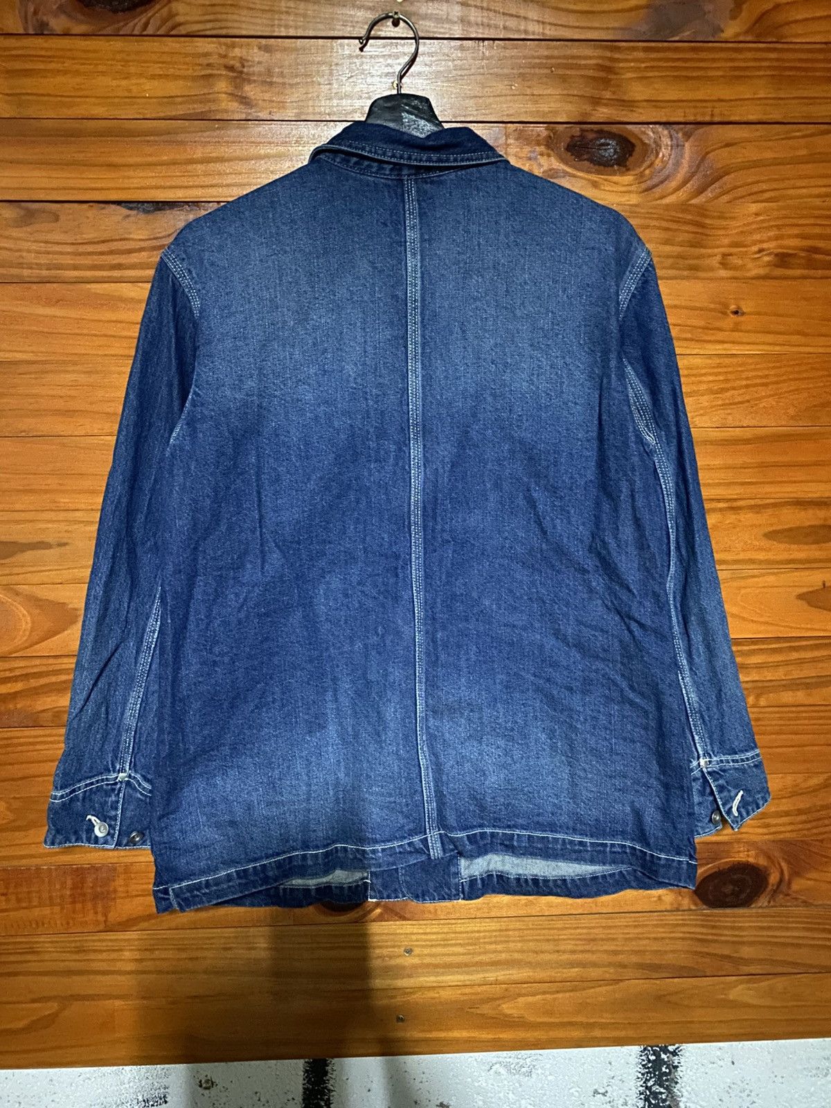 Japanese Brand Samansa Mos2 Jeans Indigo Denim Chore Jacket Workwear Style Size M / US 6-8 / IT 42-44 - 13 Thumbnail