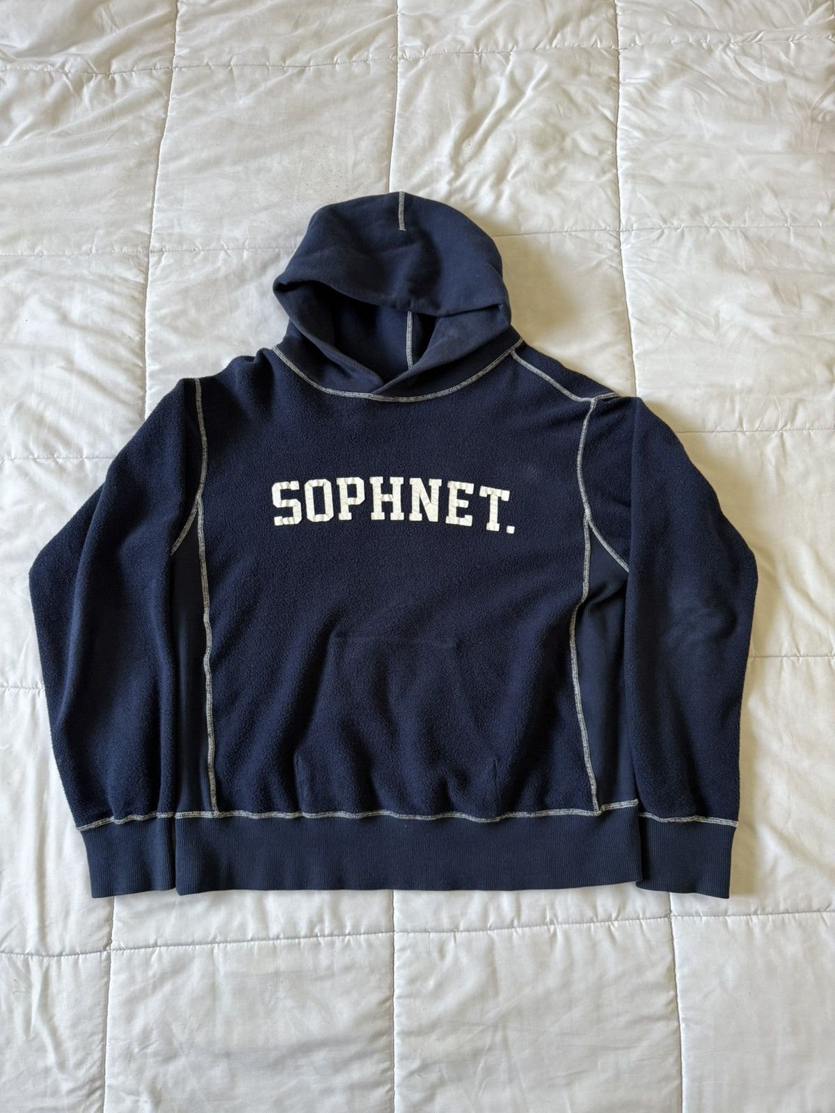Sophnet. SOPHNET. Reversible Men's Navy Hoodie Size US M / EU 48-50 / 2 - 1 Thumbnail