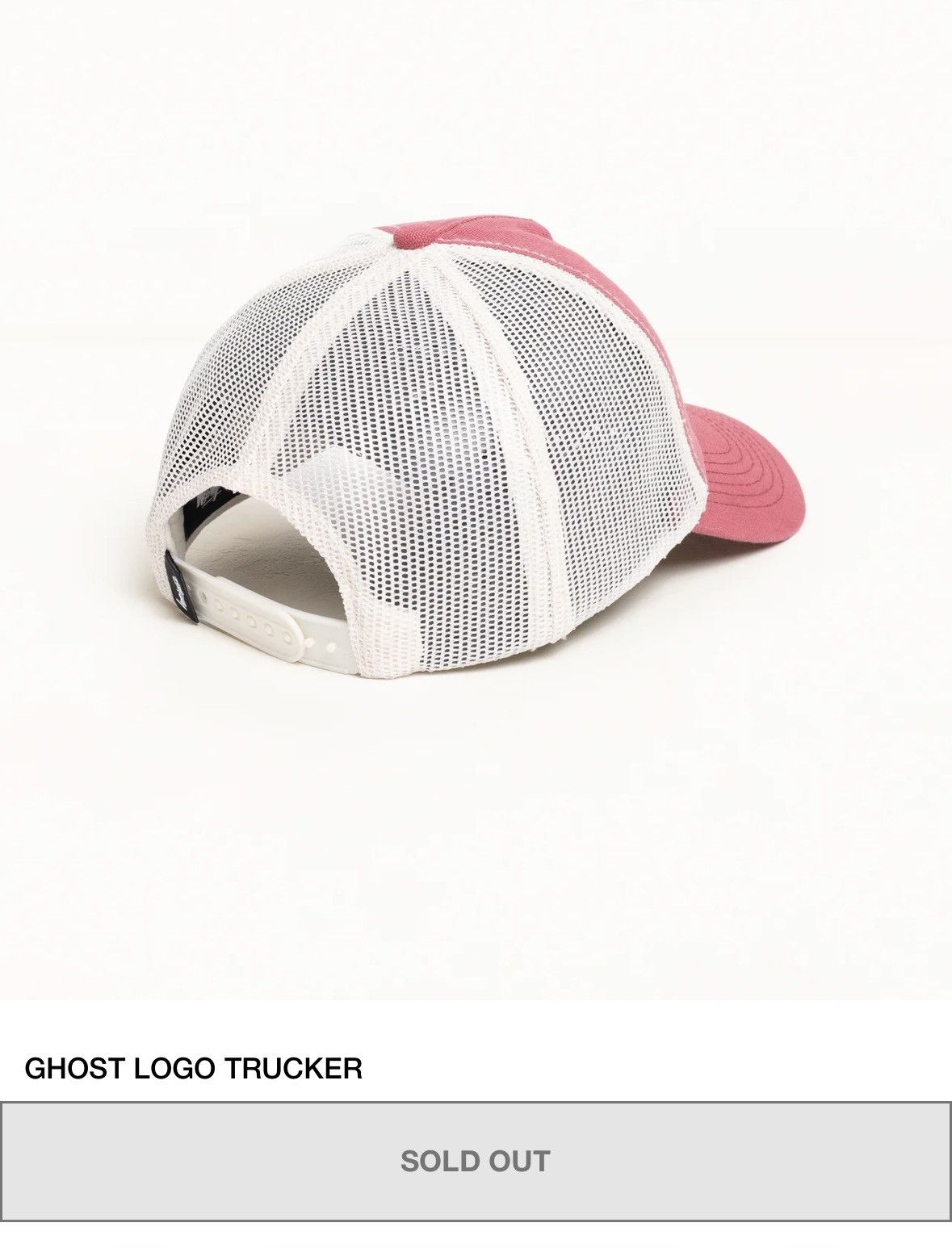 Stussy Stussy Ghost Logo Trucker SnapBack SS26 Red Size ONE SIZE - 6 Thumbnail