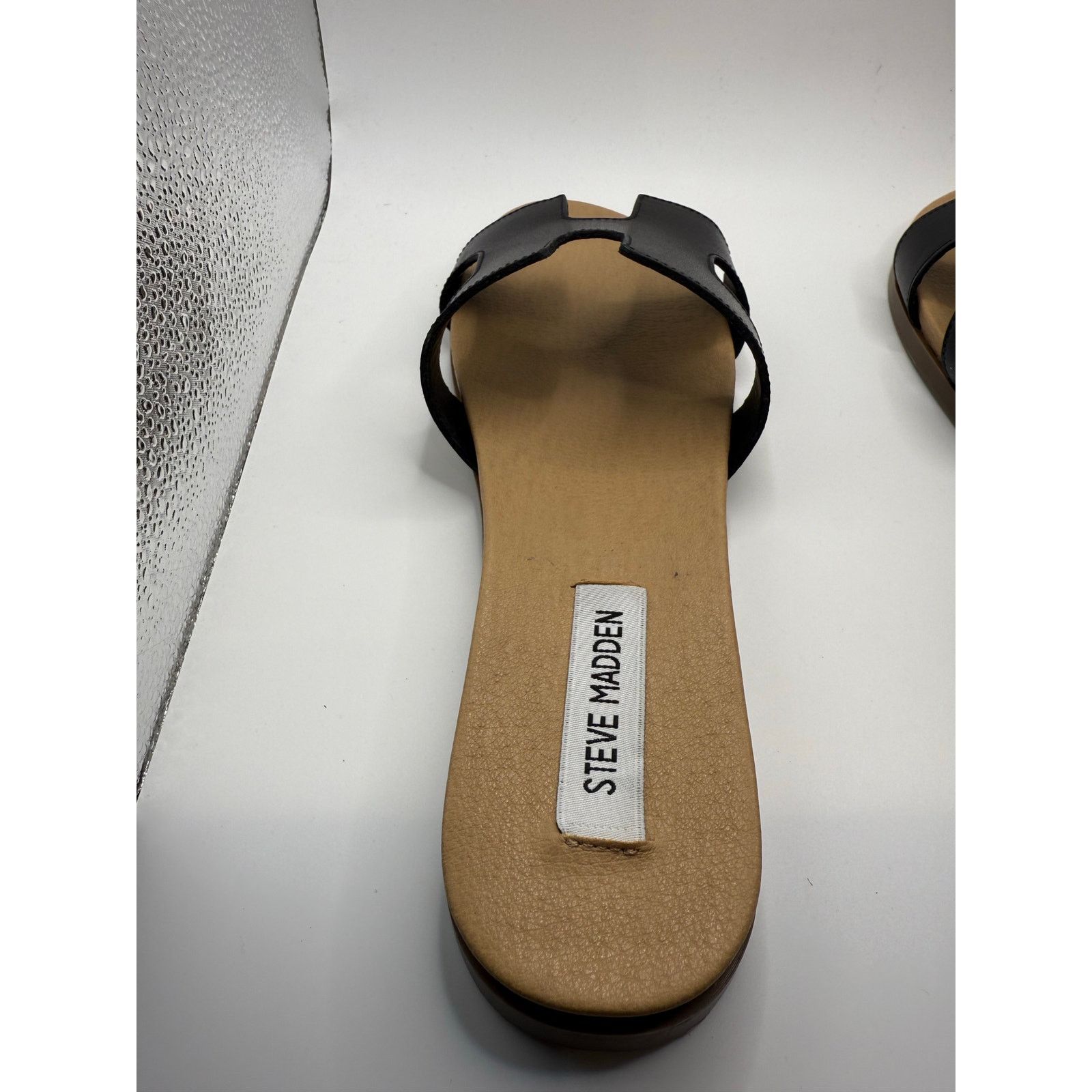 Steve Madden Steve Madden Women’s Black Slide Sandals Size 9 Flat Slip On Size US 9 / IT 39 - 3 Thumbnail