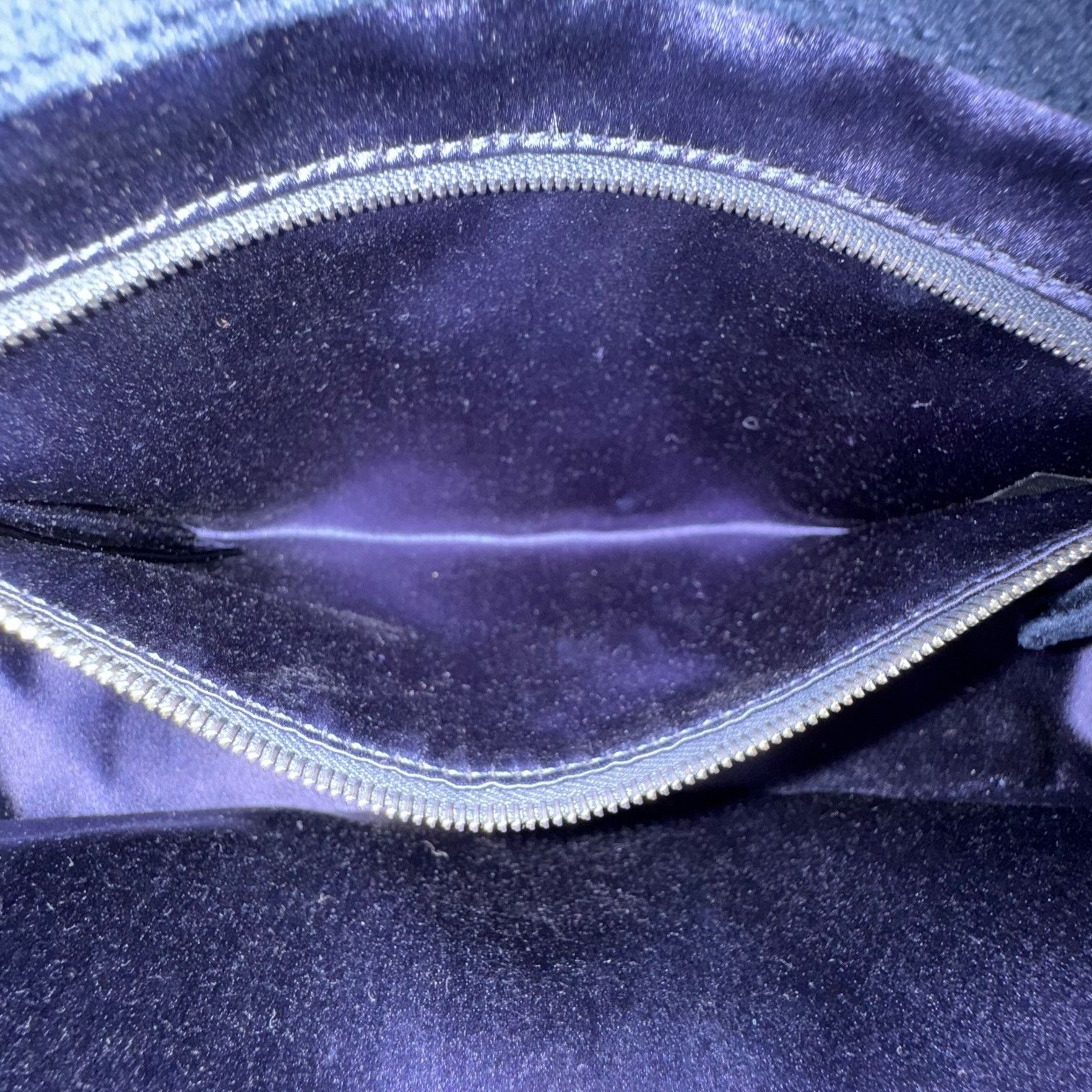Fendi Fendi Midnight Velvet Crystal Embellished Baguette Size ONE SIZE - 10 Thumbnail