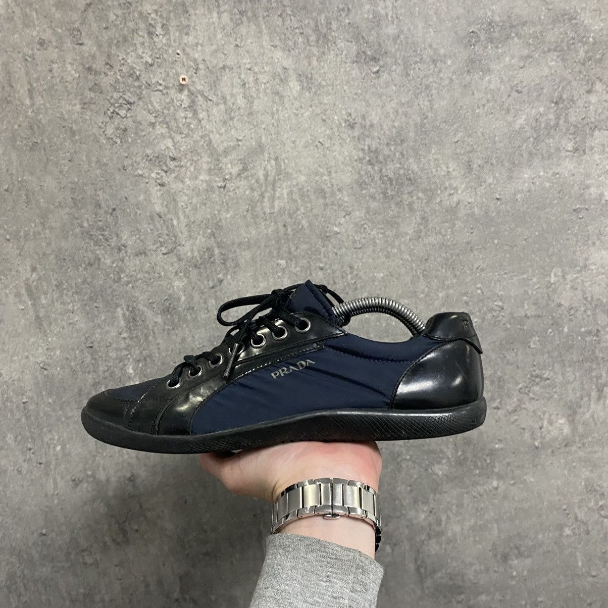 Prada Archive Y2K Vintage Prada shoes trainers slip on sneakers Size US 6 / EU 39 - 5 Thumbnail