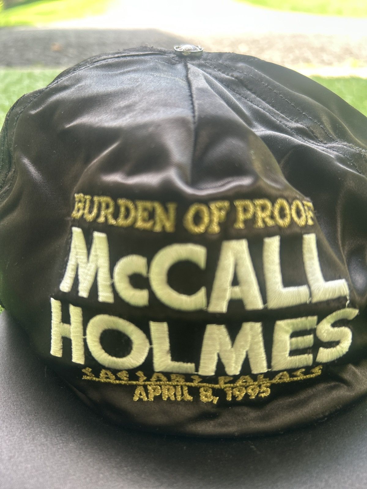 Vintage Vintage 1995 McCall vs Holmes Caesars Palace Fight Hat Size ONE SIZE - 2 Thumbnail