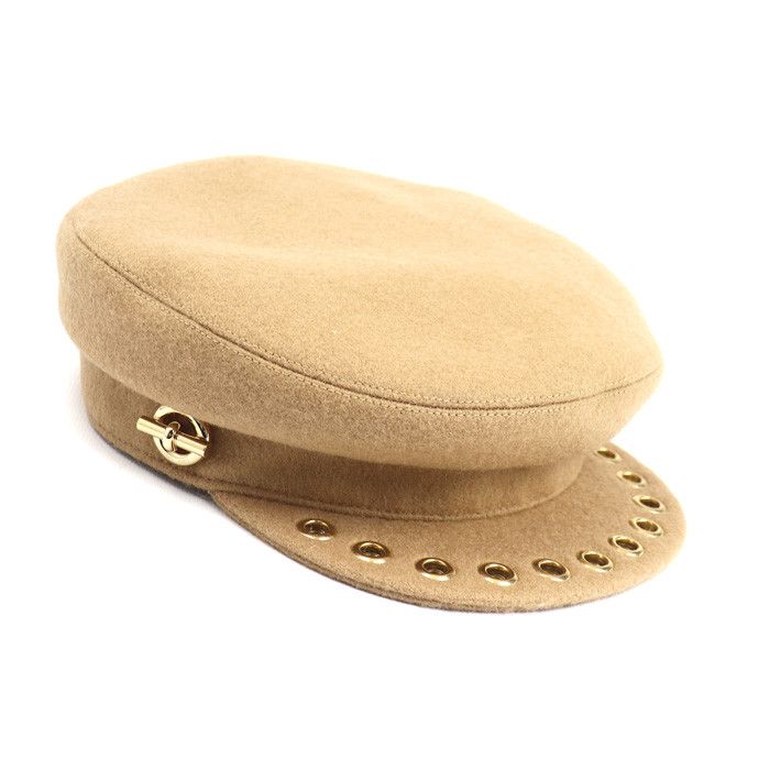 Hermes Hermès Vauban Wool Casquette Cotton Hats DUTY FREE for USA