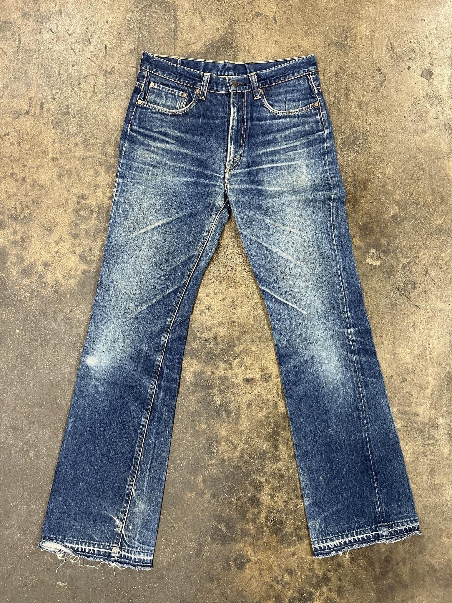 image of Sugar Cane Released Hem Boot Cut Denim in Blue, Men's (Size 31)