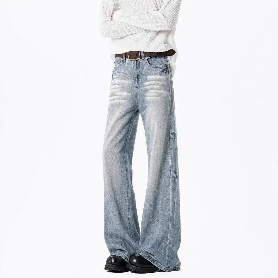 Japanese Brand Loose straight leg high street micro flared jeans Size US 32 / EU 48 - 6 Thumbnail