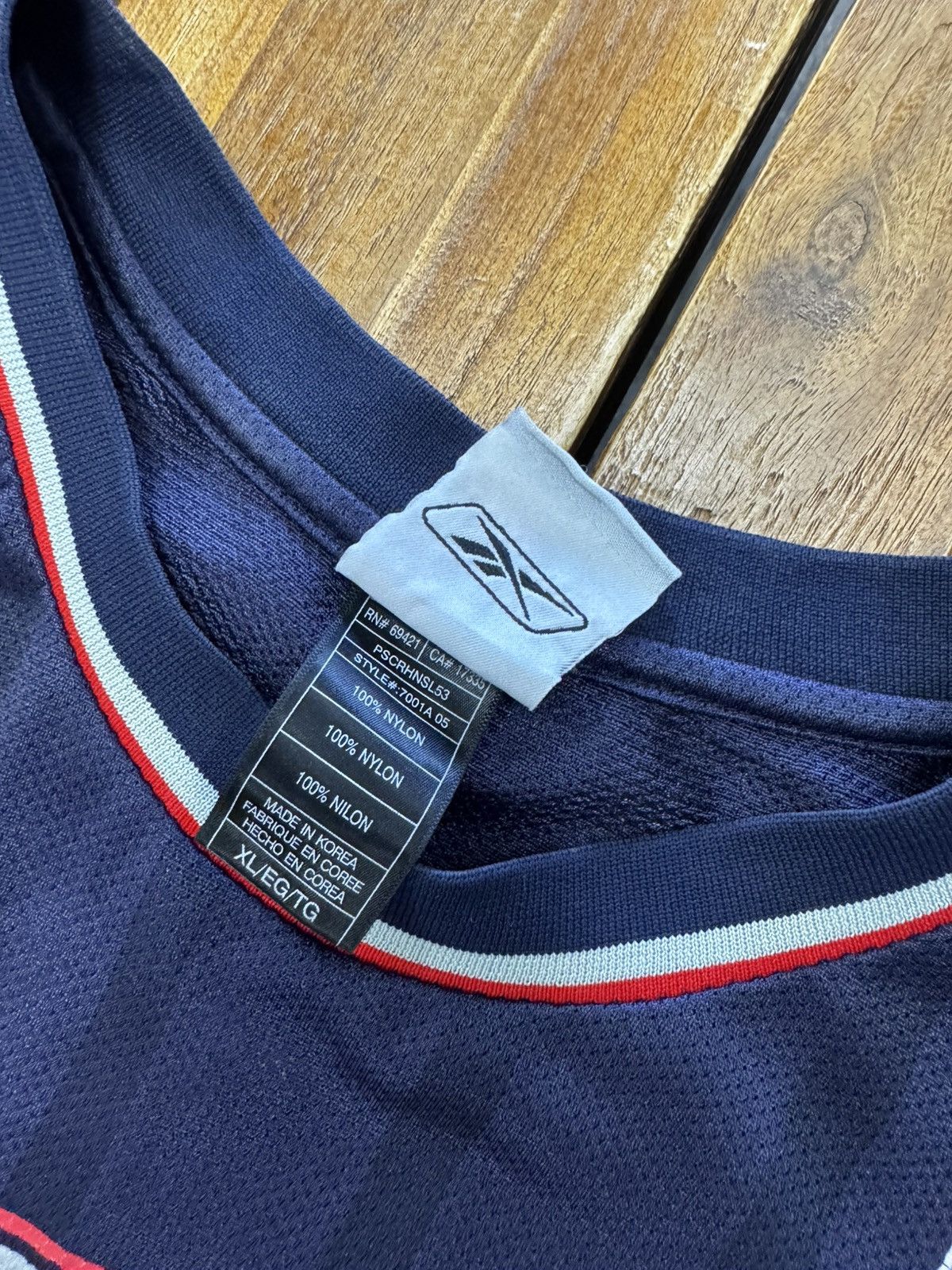 Reebok 2006-07 Vince Carter New Jersey Nets NBA Reebok Jersey Navy Size US XL / EU 56 / 4 - 6 Thumbnail
