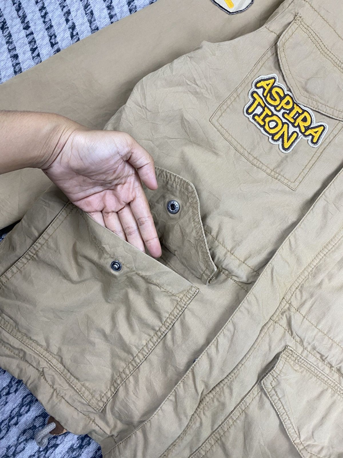 Japanese Brand Vintage Whole Hauss Military Patch Jacket Size US S / EU 44-46 / 1 - 7 Thumbnail