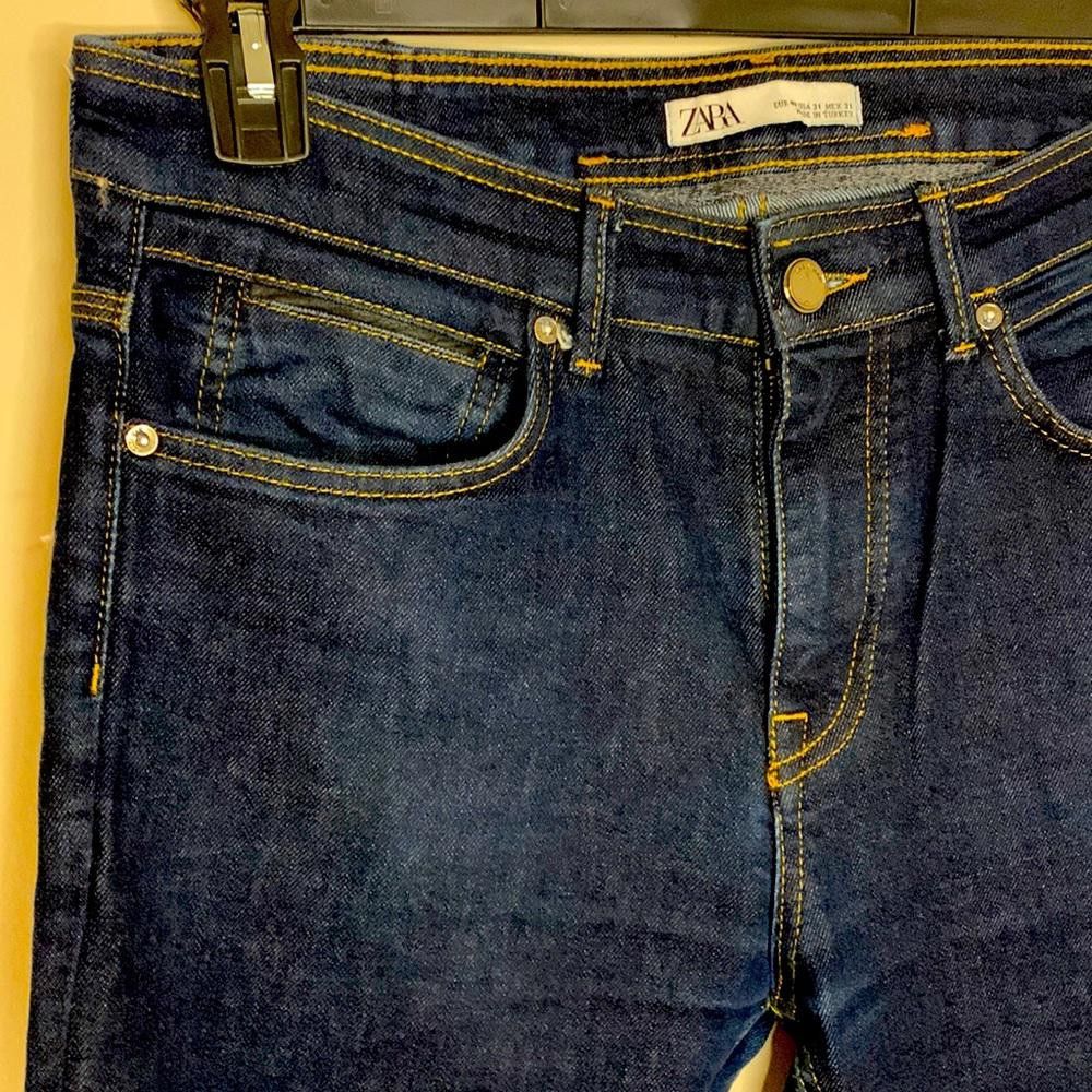 Zara Zara - Slim Fit - 31W 32L - 90% Cotton 8% Poly 2% Elastic Size US 31 - 1 Thumbnail