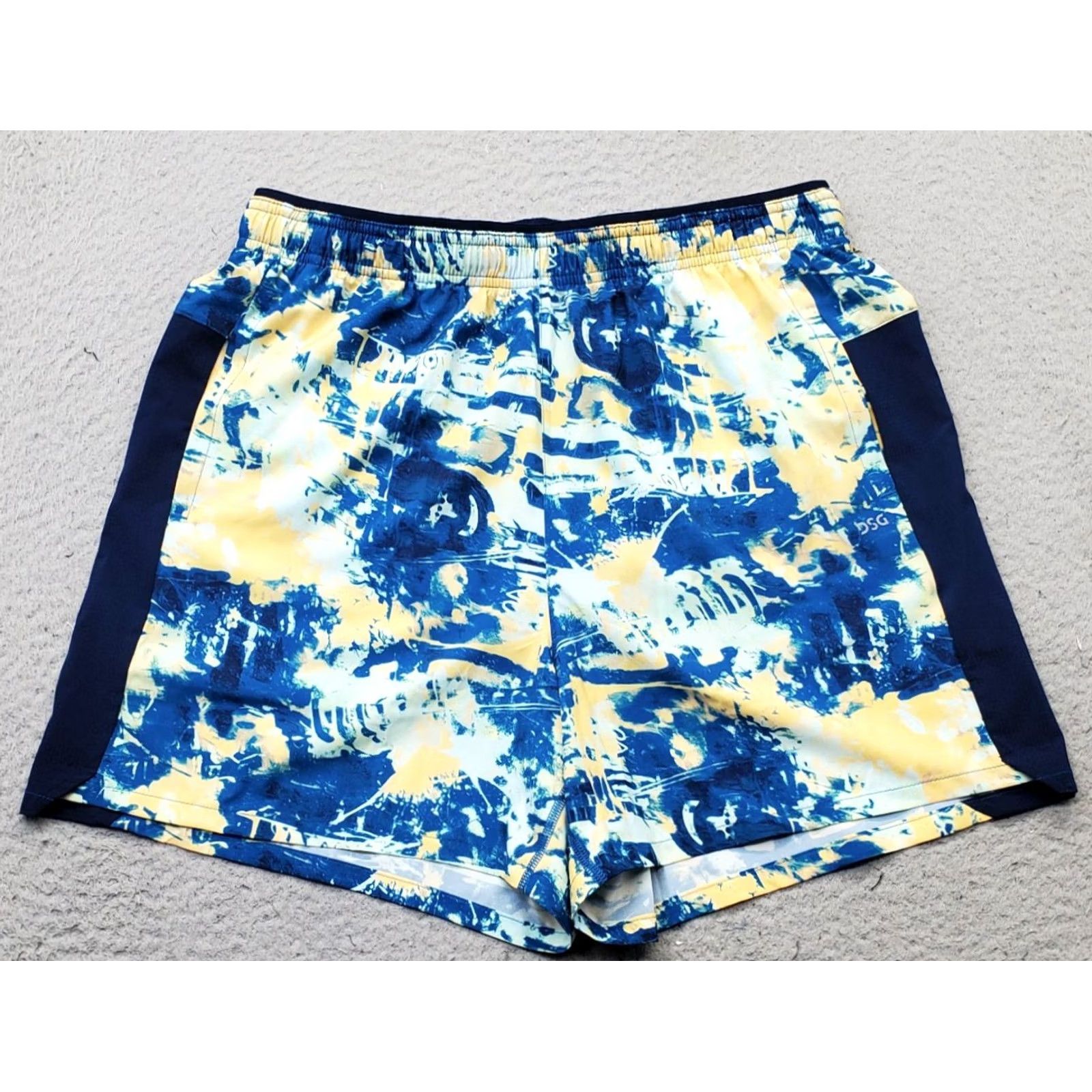 Vintage DSC Stride Shorts Mens M Multi Tie Dye Athletic Fit Stretch Brief Lined Pull On Size US 31 - 2 Thumbnail