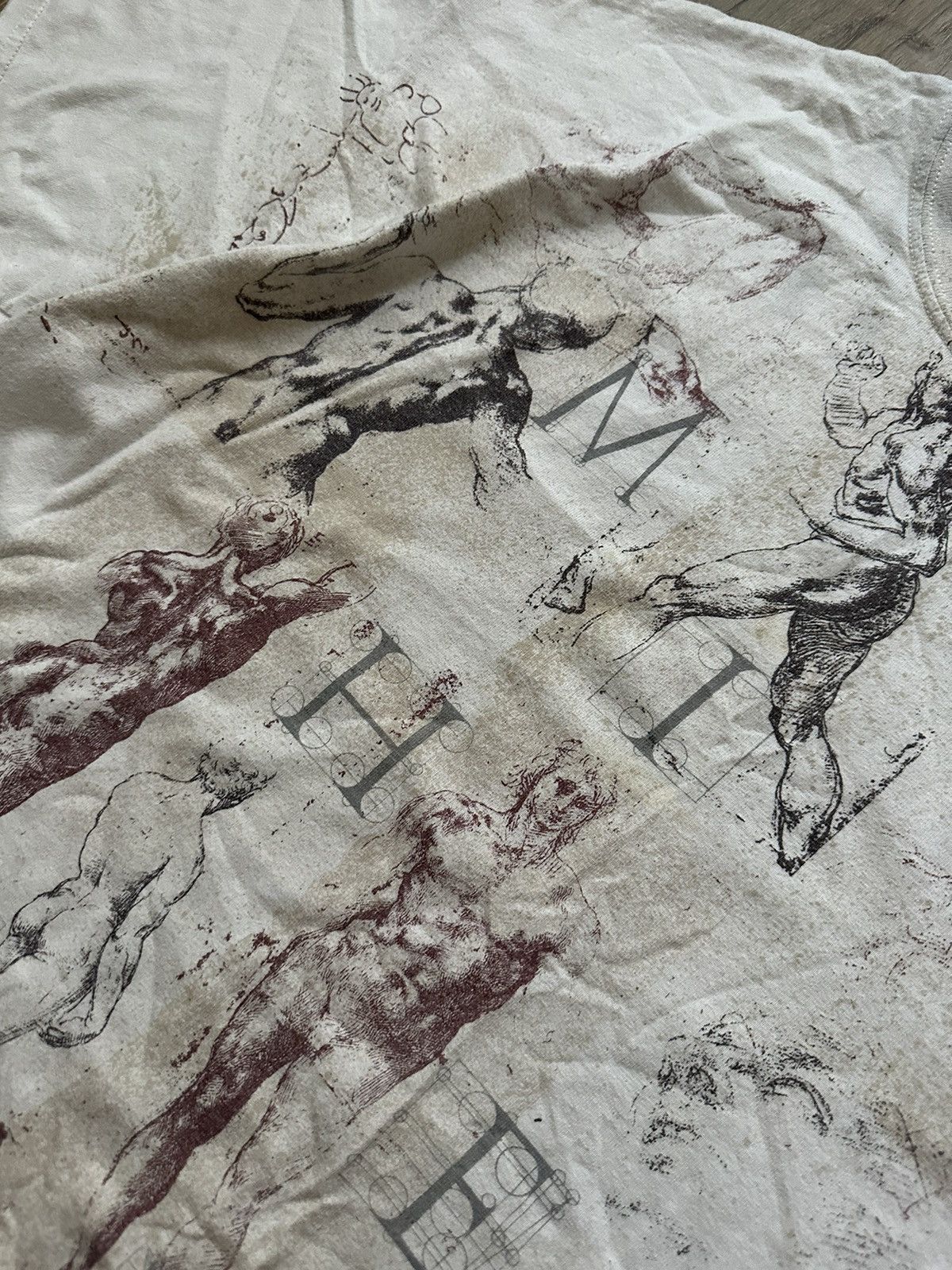 Vintage Michelangelo Full Printed Logo Tee Size US XXL / EU 58 / 5 - 3 Thumbnail