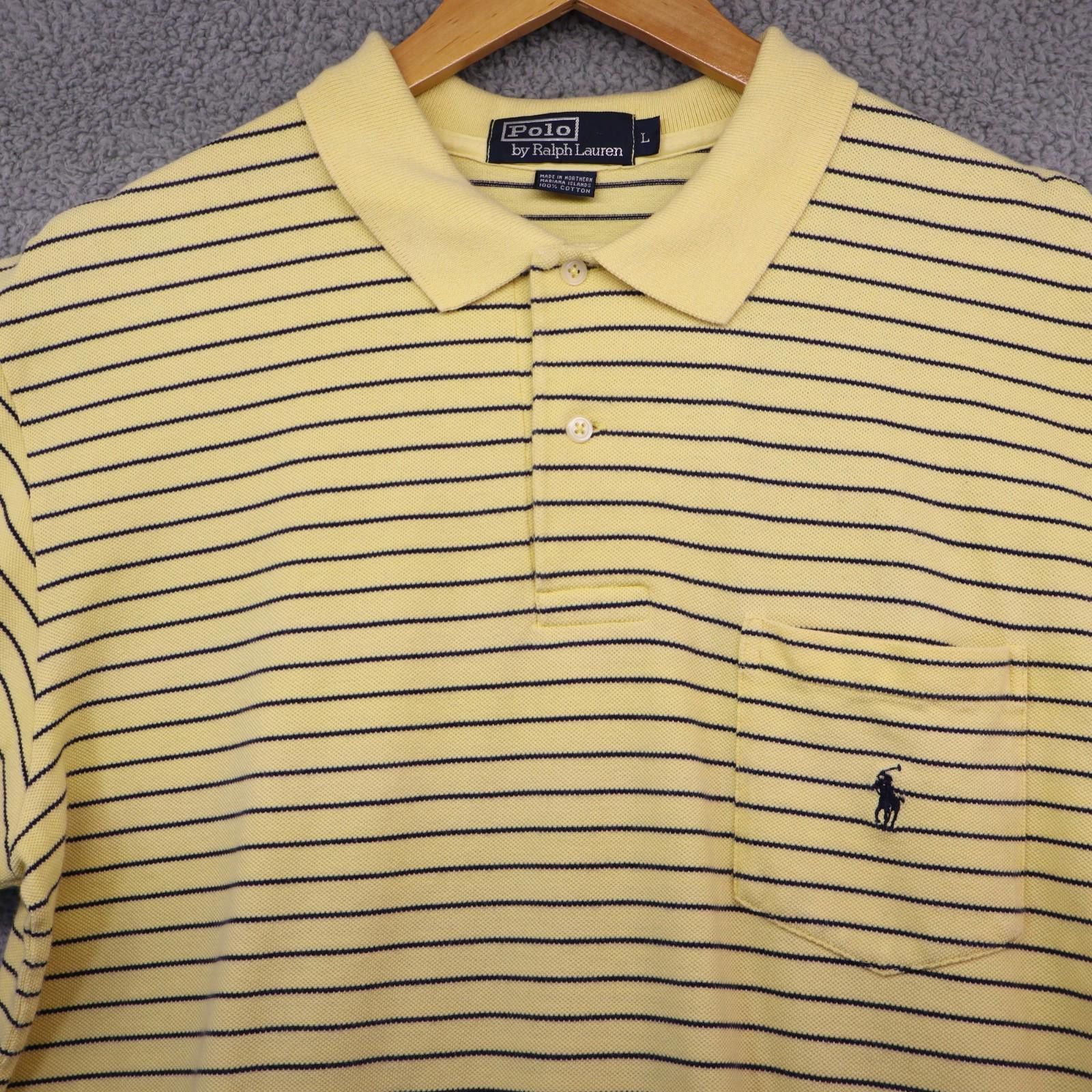 Other Polo Ralph Lauren Striped Yellow Mens Size Large Cotton Size US L / EU 52-54 / 3 - 2 Thumbnail